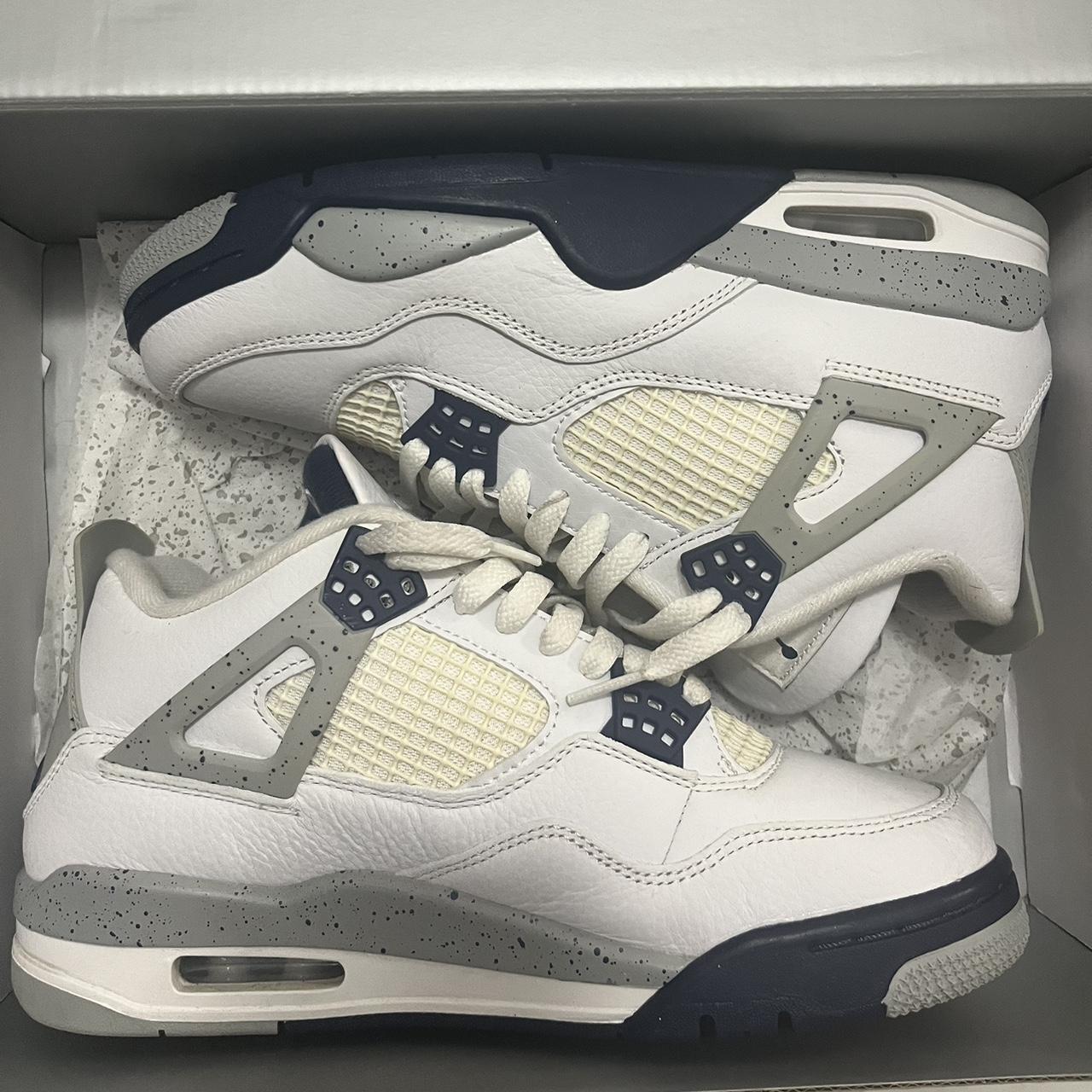 Air jordan 4 Retro “Midnight Navy” 7.5M/9W New ones... - Depop