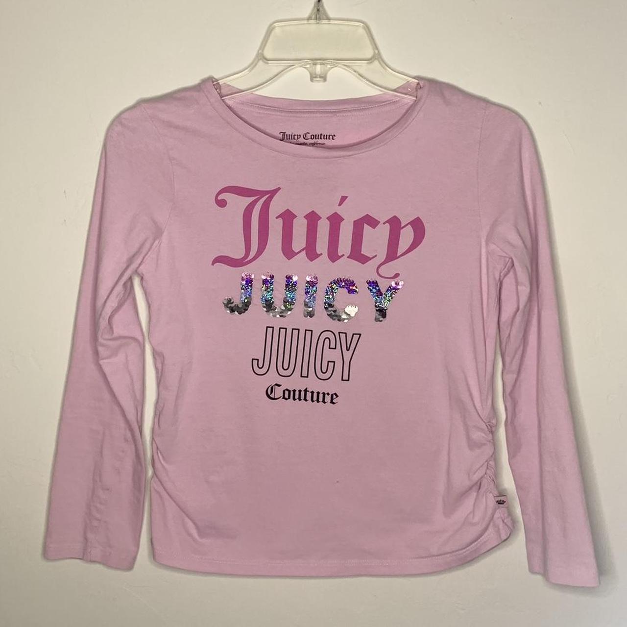 JUICY COUTURE★sequin logo T-shirt JC209 Amazon.com: Juicy Couture Girls' Short Sleeve Cotton Graphic