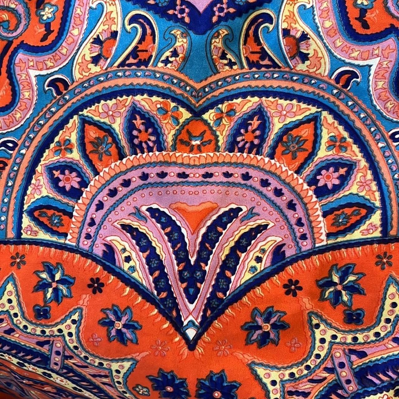 Source Unknown Women's Midi Dress - Red/Blue - XS… - image 7