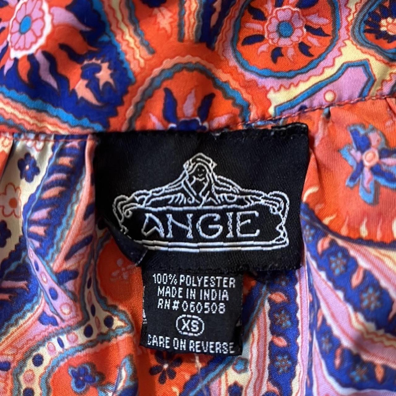 Source Unknown Women's Midi Dress - Red/Blue - XS… - image 6