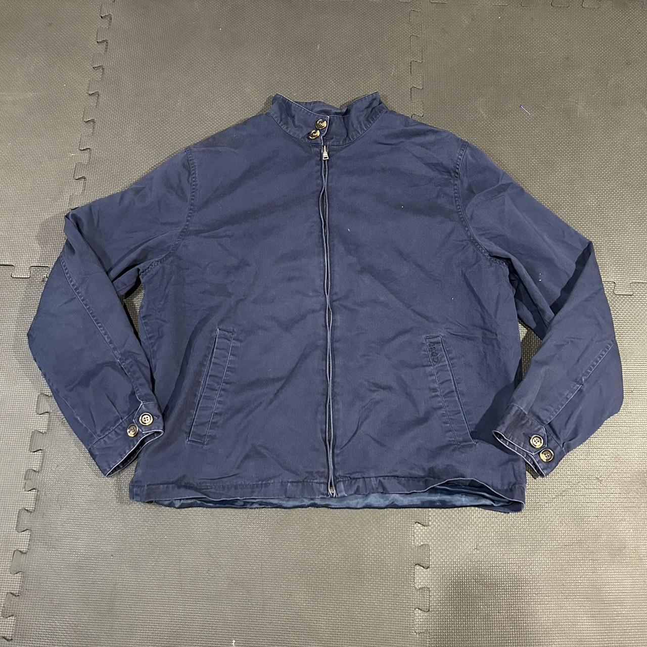 Izod blue workwear Jacket - Depop