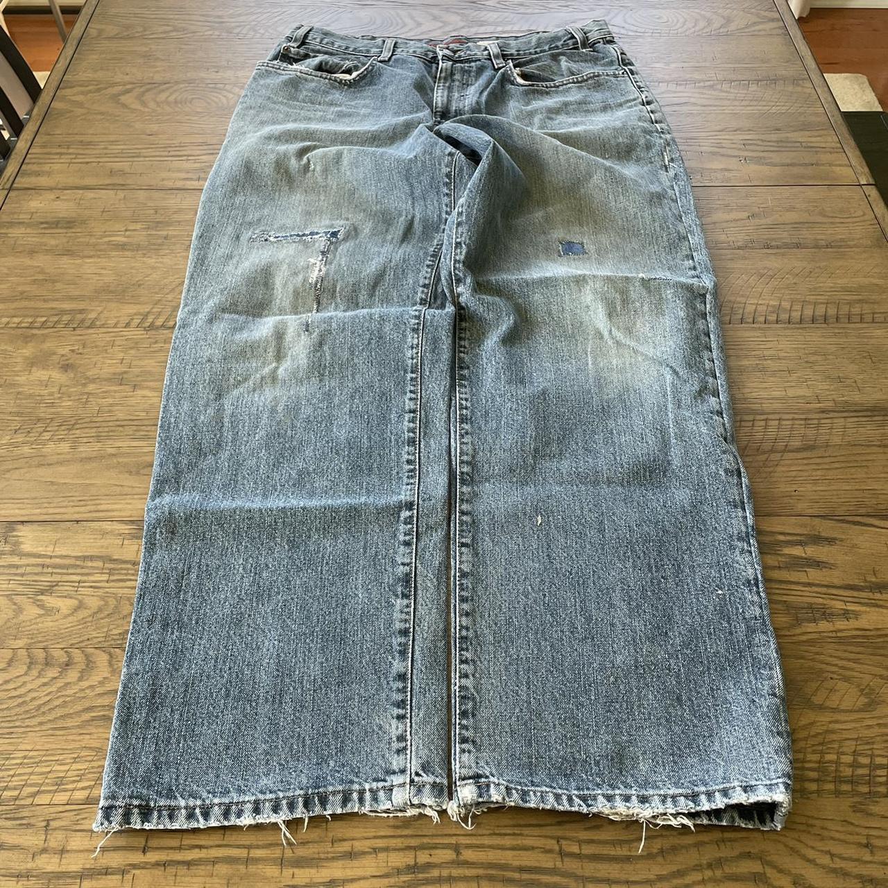 vintage baggy eddie bauer jeans 36x32, rlly nice... - Depop