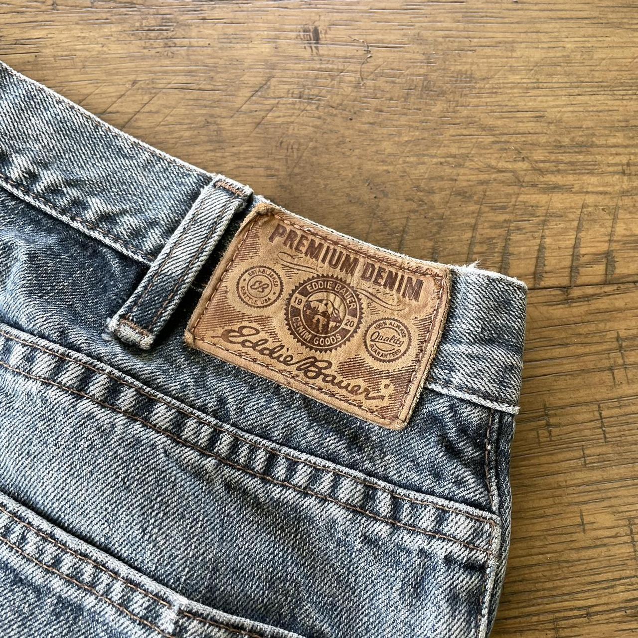vintage baggy eddie bauer jeans 36x32, rlly nice... - Depop