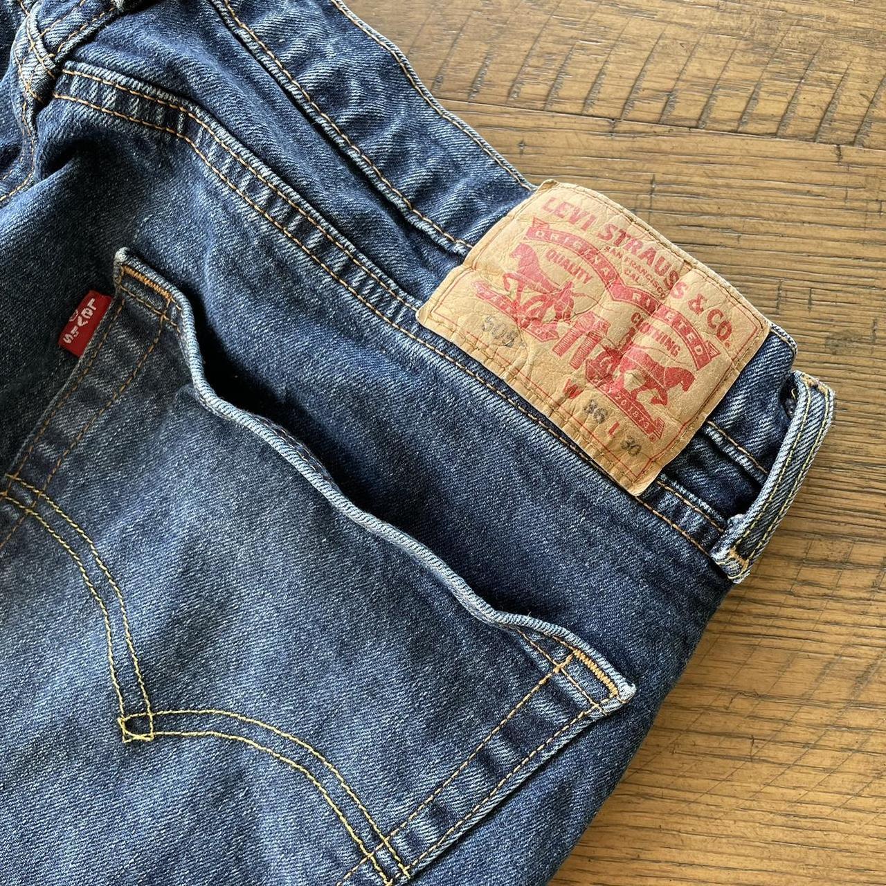 baggy levi’s 505 jeans 36x30, baggy fit, nice wash... - Depop