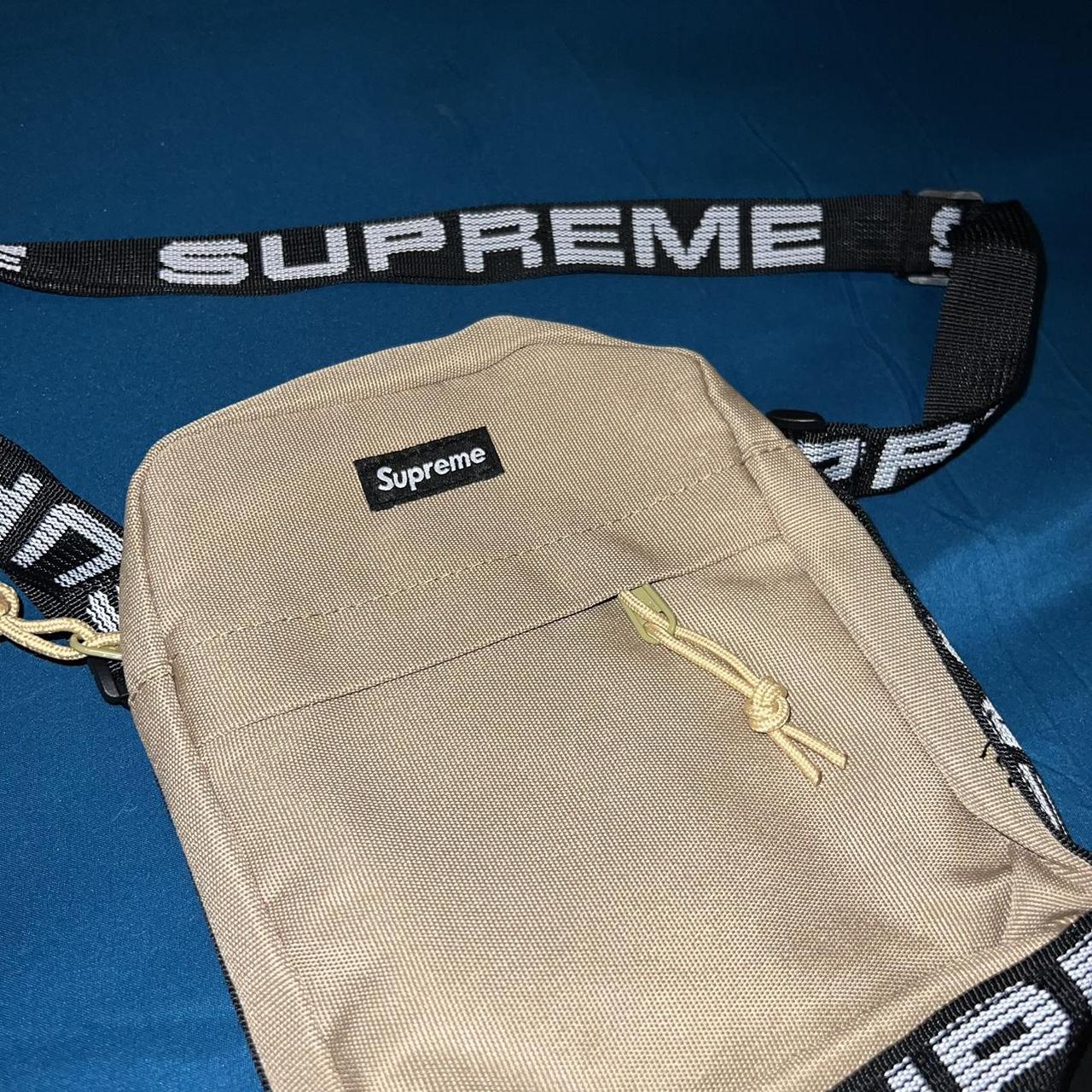 Supreme shoulder bag tan SS18 Brand new never used - Depop