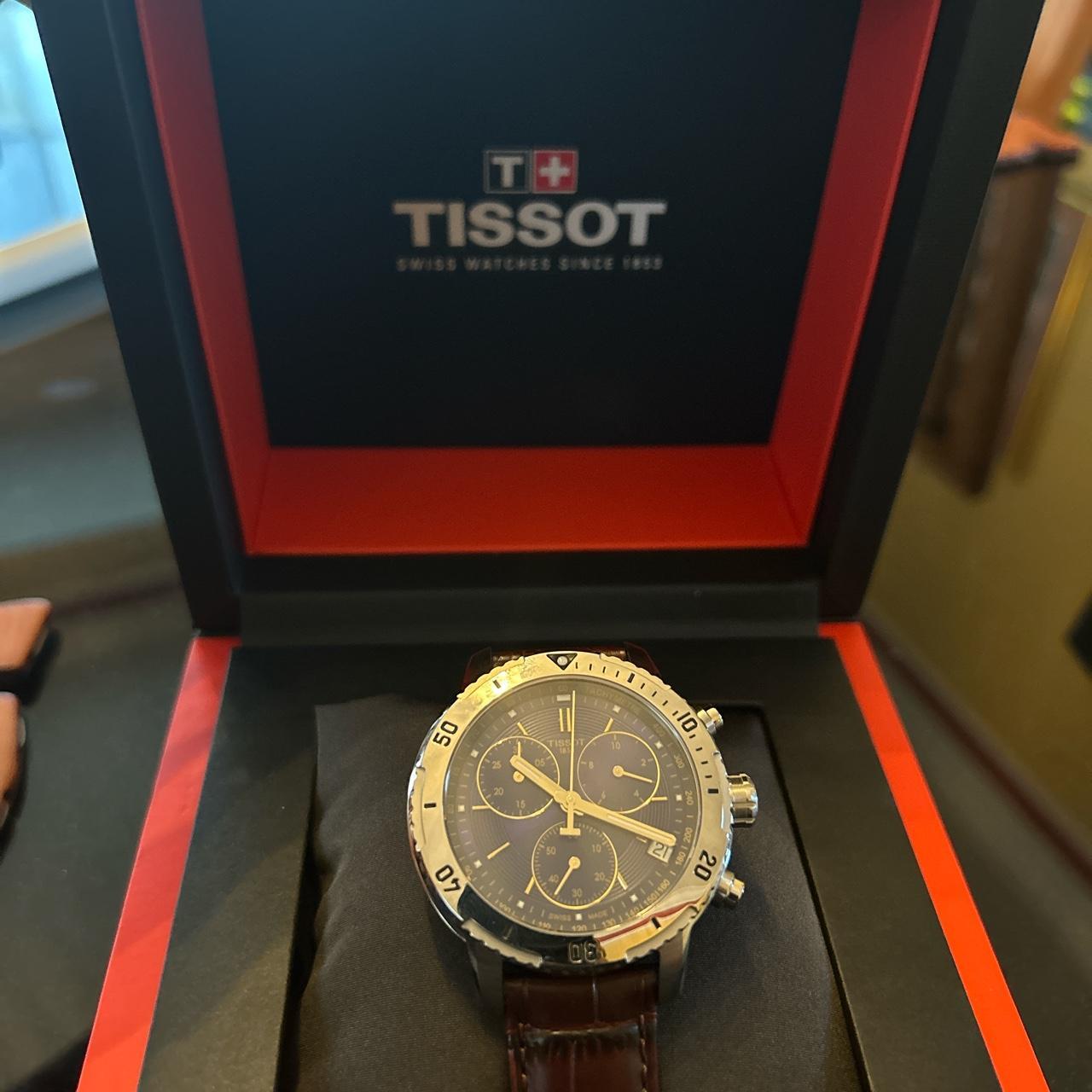 Tissot Swiss Watch Men's PRS200 Swiss Quartz Leather... - Depop