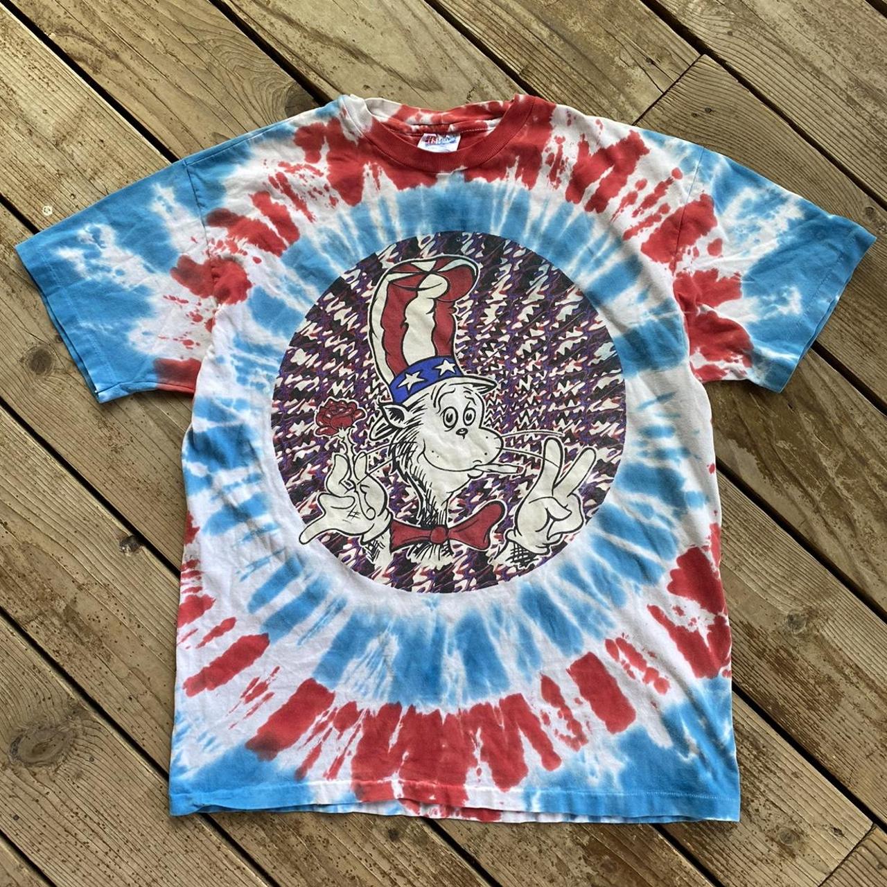 Vintage 1990s Cat In good The Hat Grateful Dead T-Shirt