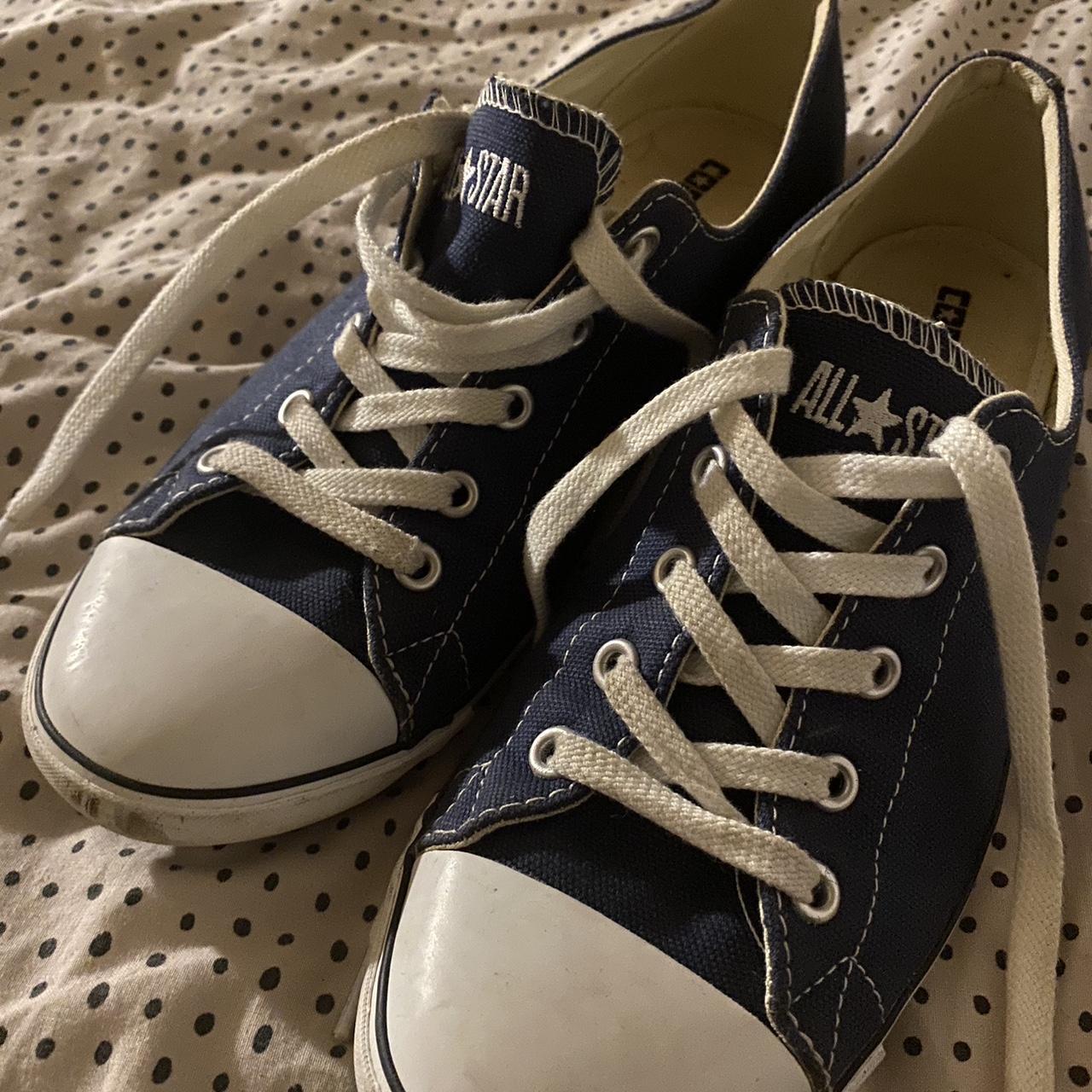 Womens navy converse sale shoes