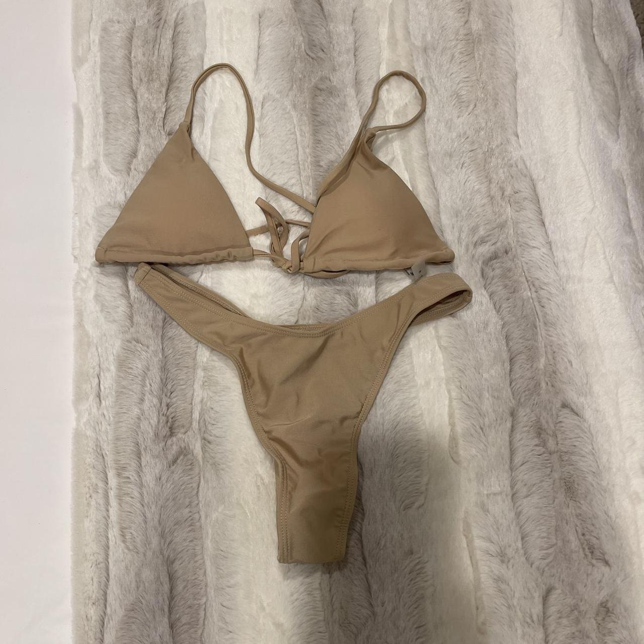 Shein Beige Brazilian Bikini - NWT Brand new with tags - Depop