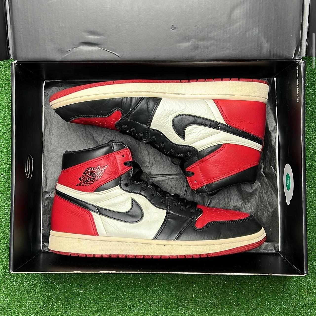 Jordan 1 Retro High Bred Toe Condition Depop