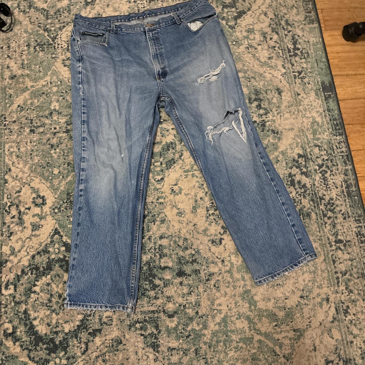 Baggy ripped jeans - Depop