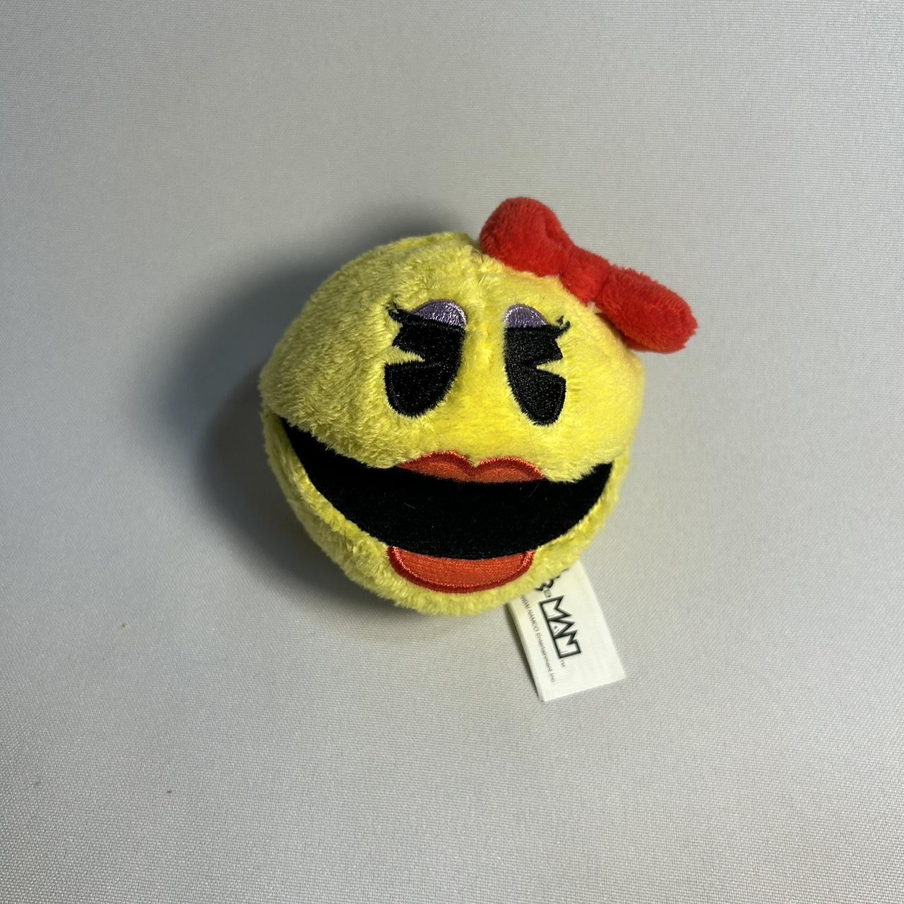 Ms Pac-Man bandai small plush 3” Plush Toy Bandai... - Depop