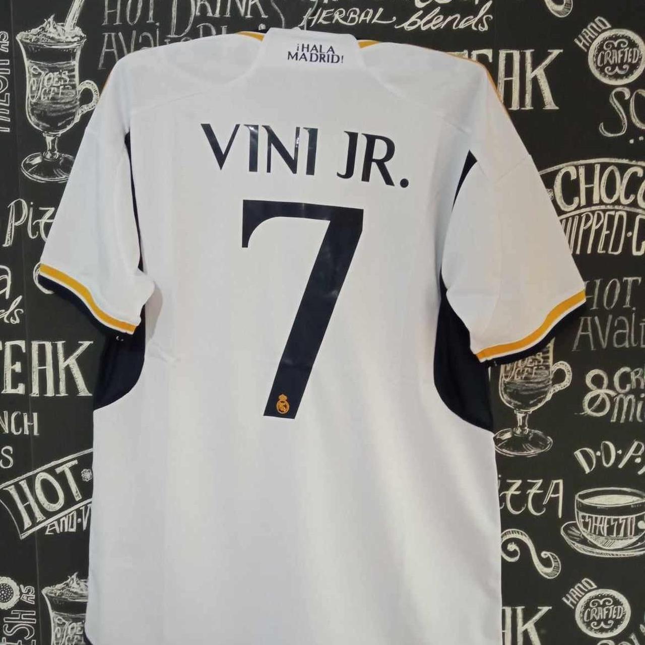 Real Madrid home Jersey 23/24 #7 VINI JR size S - Depop