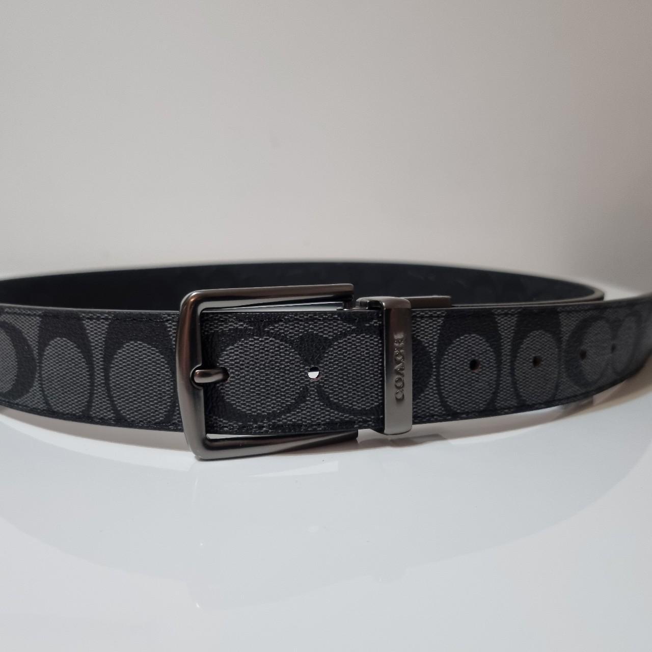 Men's adjustable leather belt - Depop