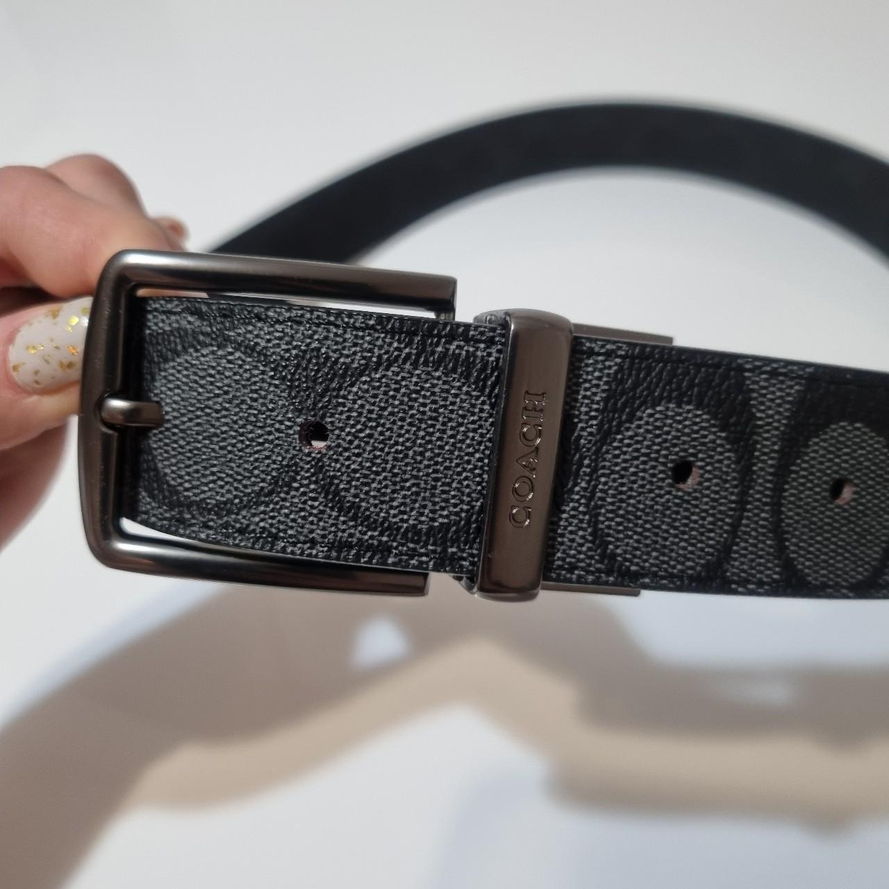Men's adjustable leather belt - Depop