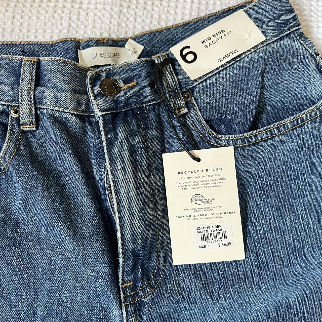 Glassons - Mid Rise Baggy Leg Puddle Jean - AU 6 RRP... - Depop