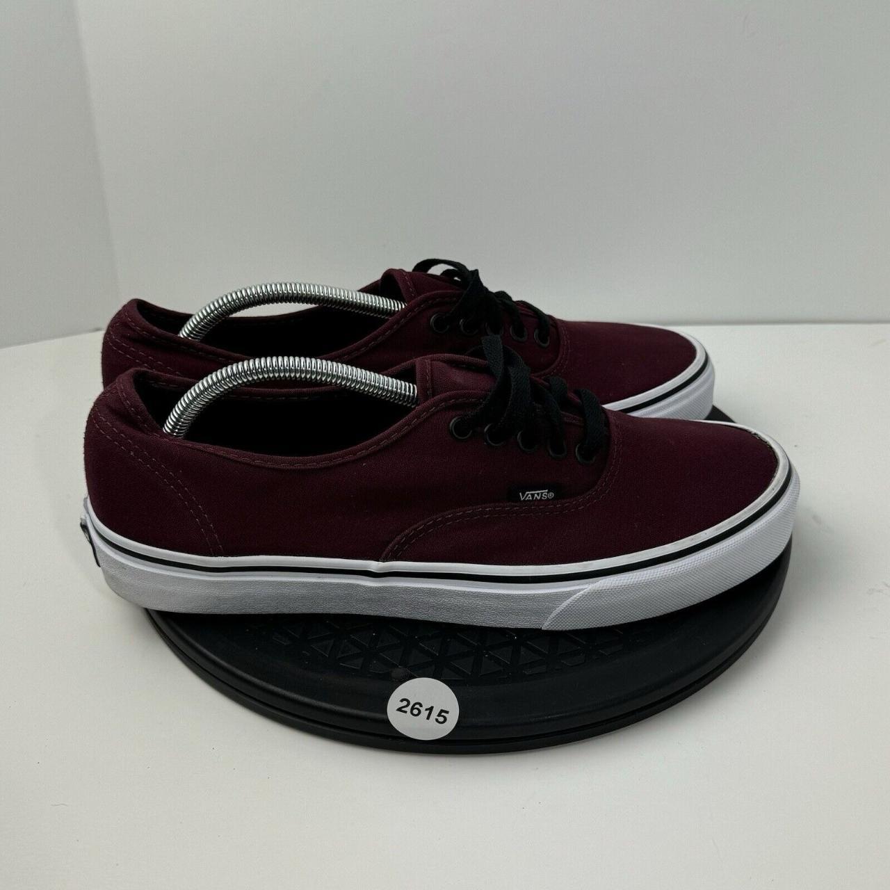 Mens burgundy vans shoes best sale