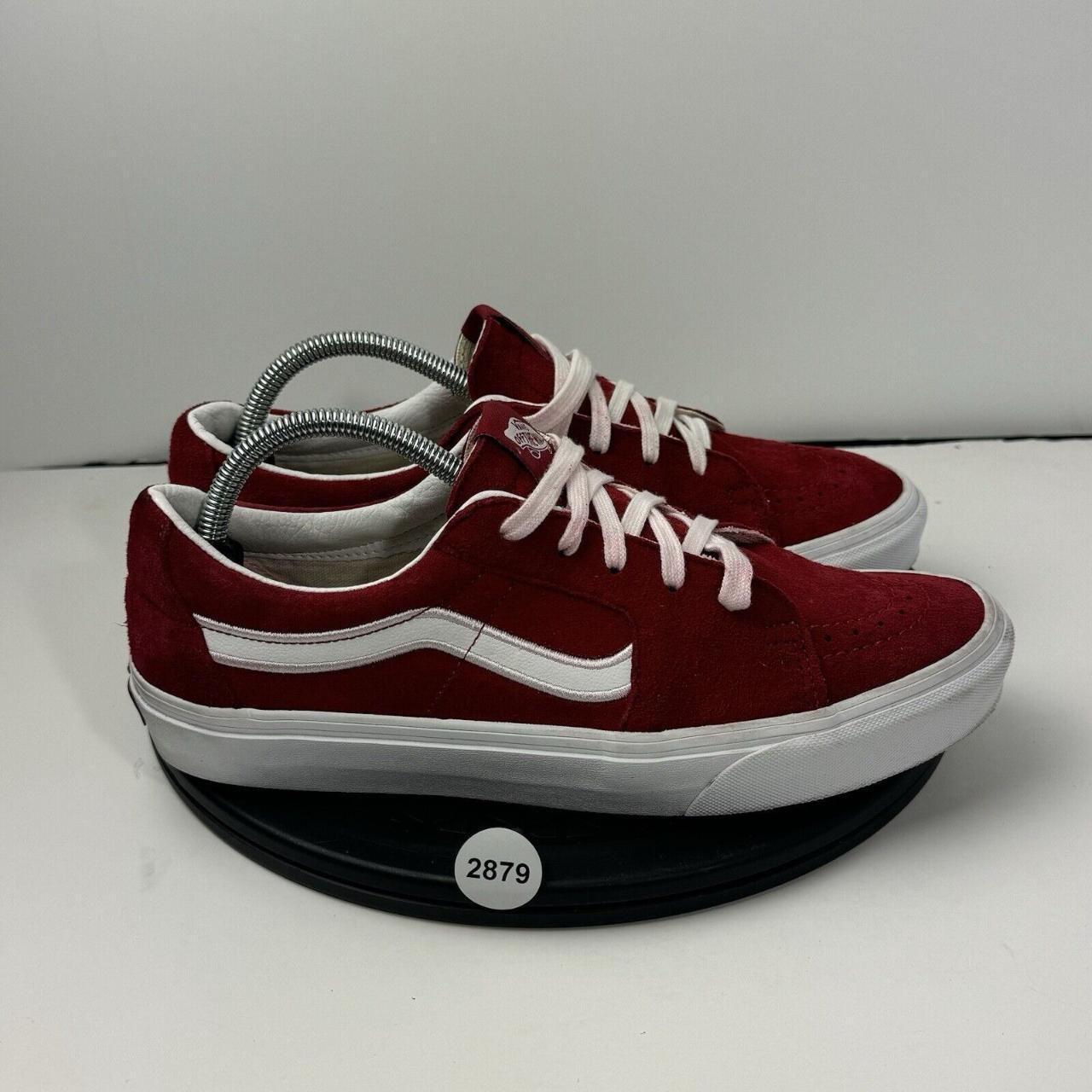 Vans Old Skool Mens Size 9.5 Red Suede. Depop