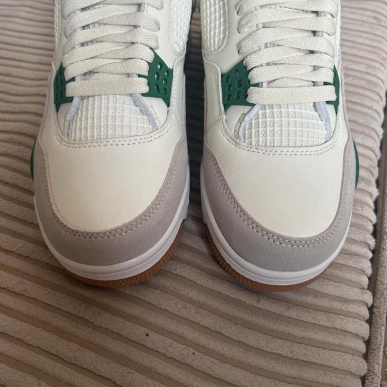 air jordan 4 summit white pine green