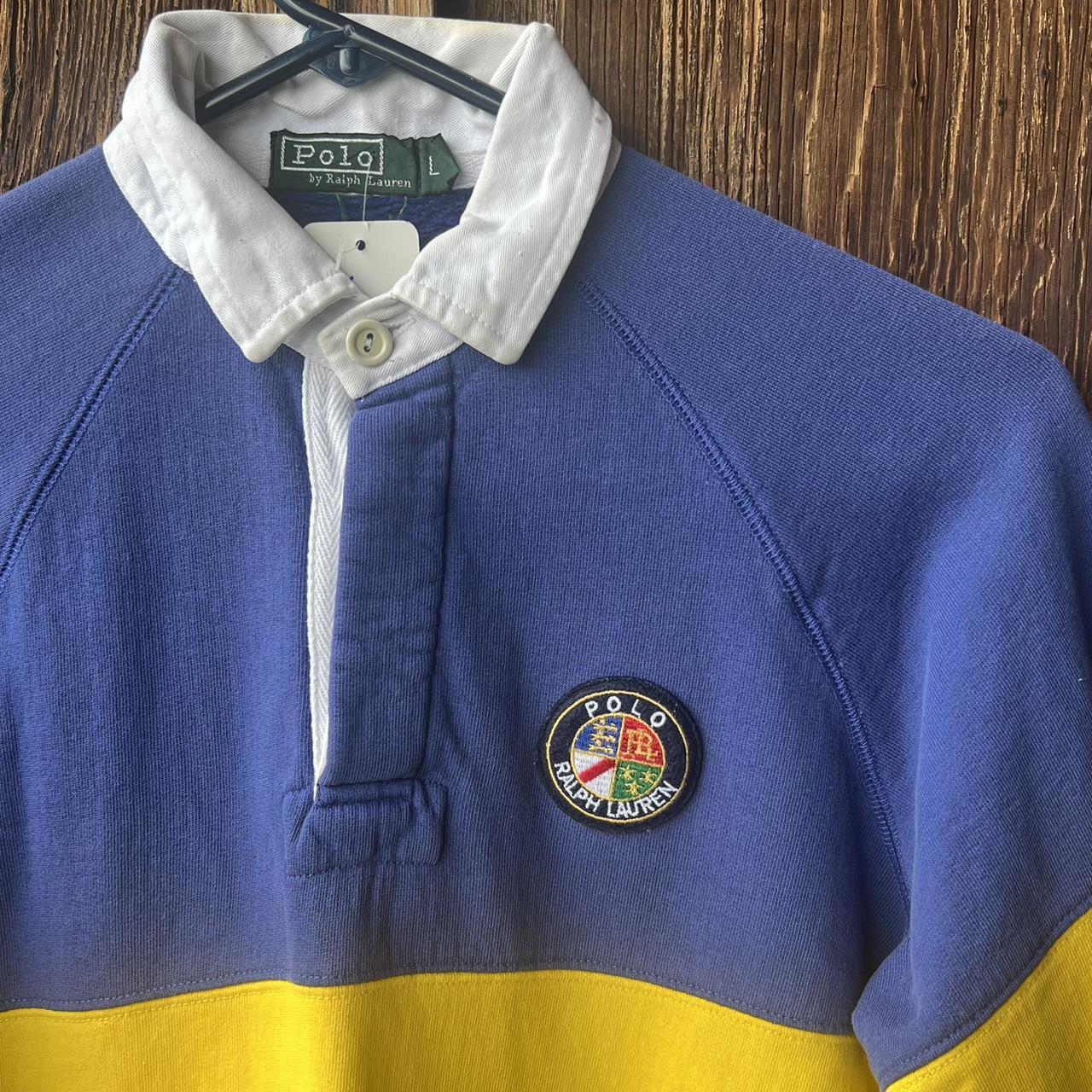 Vintage 90s Ralph Lauren Women's Rugby Shirt Size: | Depop