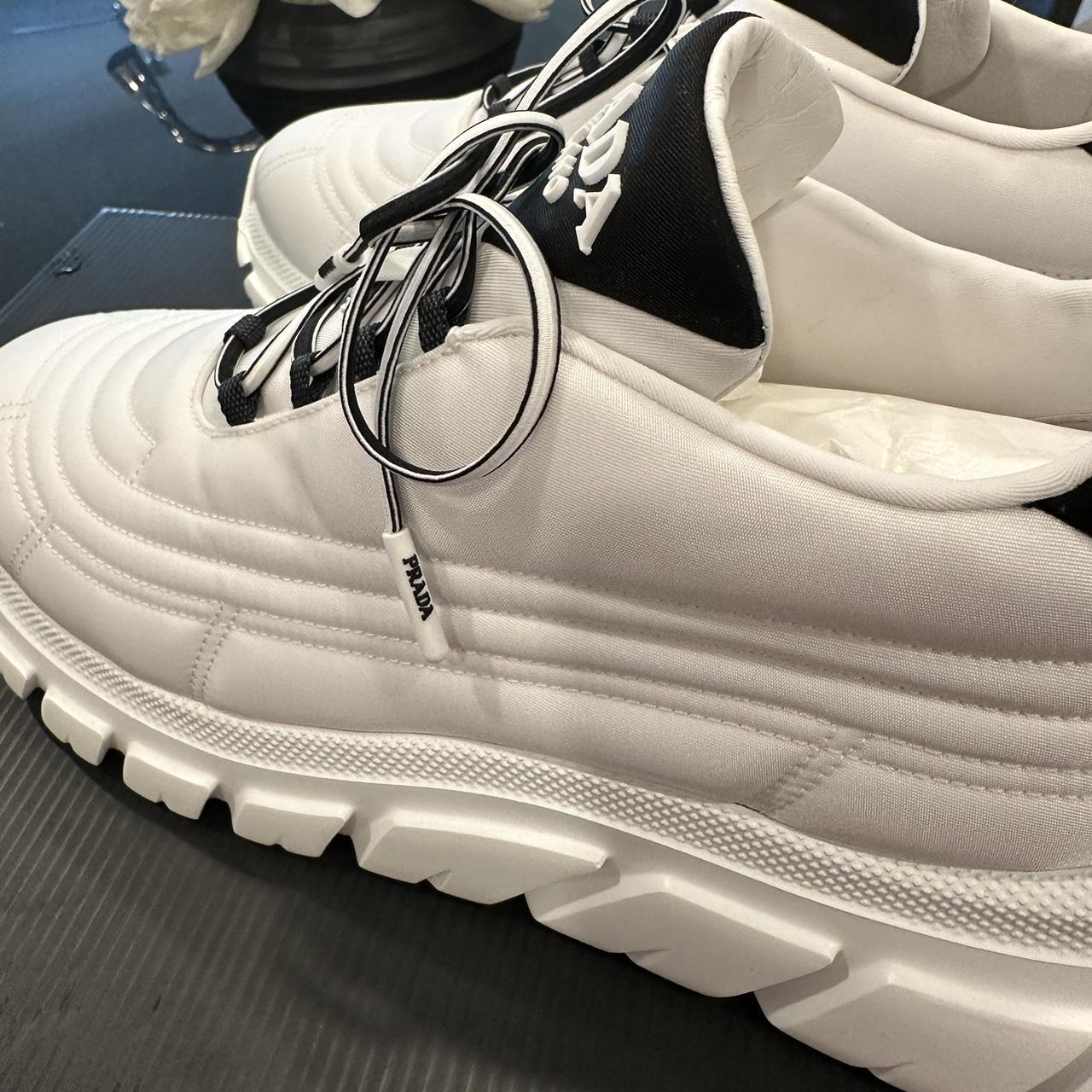【PRADA】国内発送 厚底 スニーカー Nylon gabardine sneakers PRADA Double Wheel nylon gabardine sneakers
