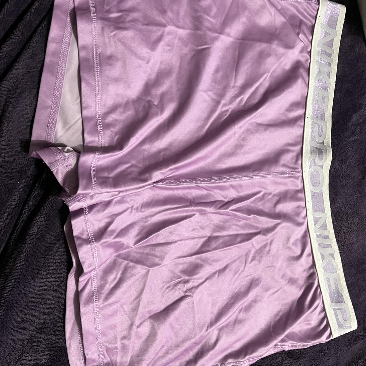 purple nike biker shorts