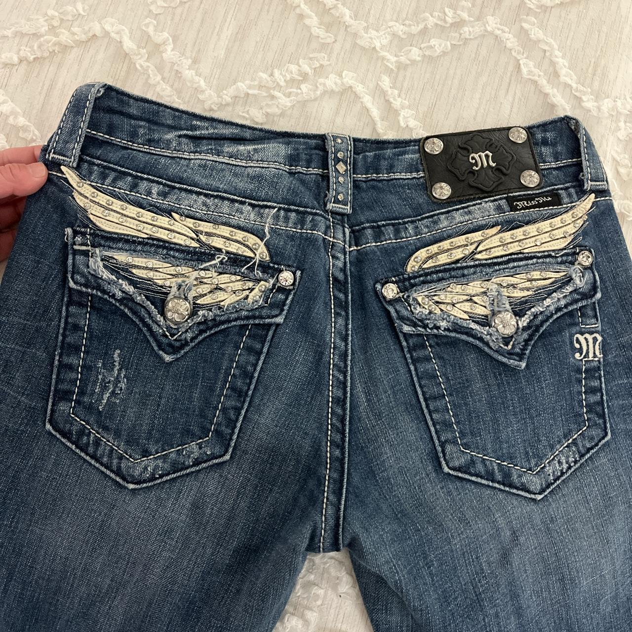 Rare discontinued Miss me jeans boot cut style with... - Depop