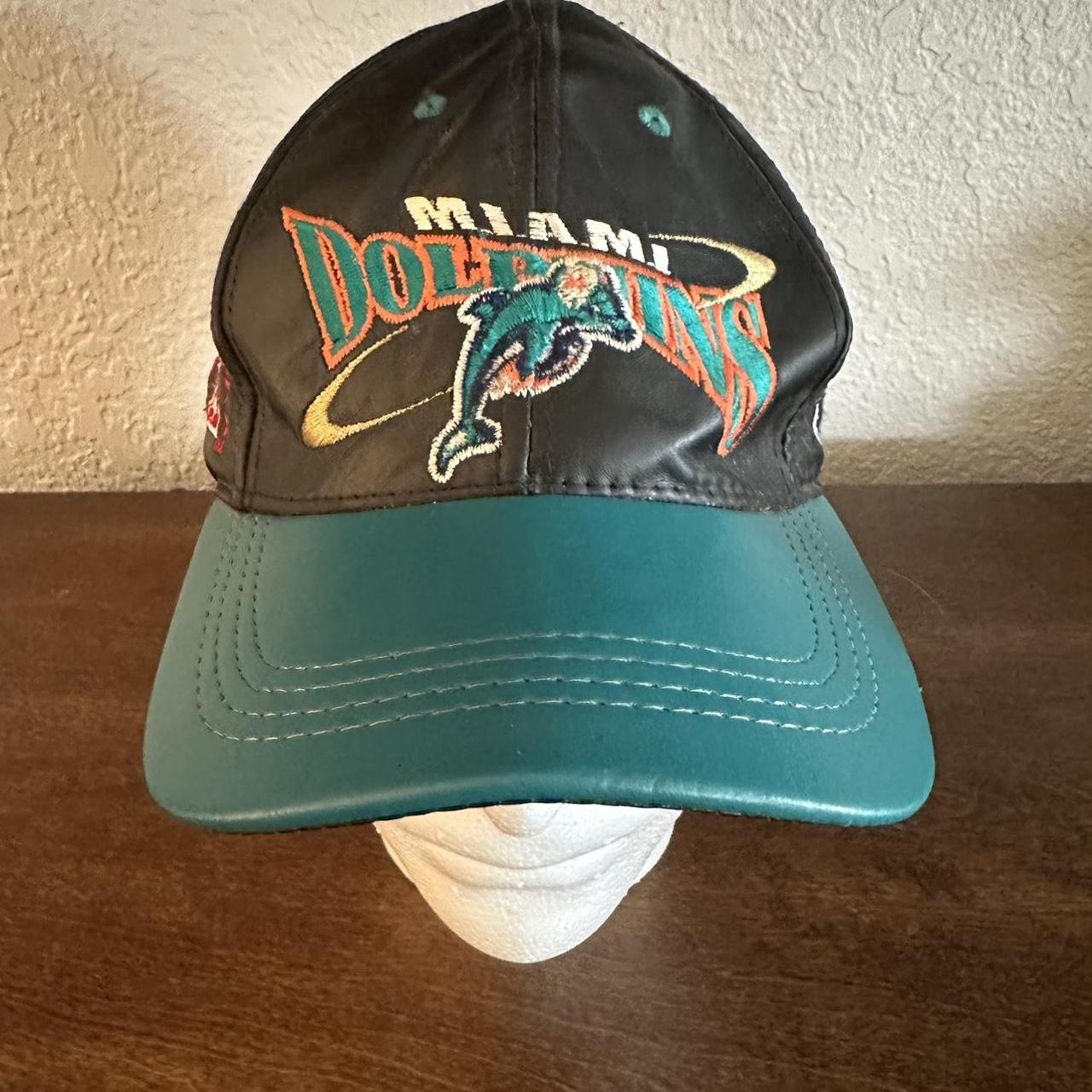 Vintage NFL Miami Dolphins Leather Hat 2024