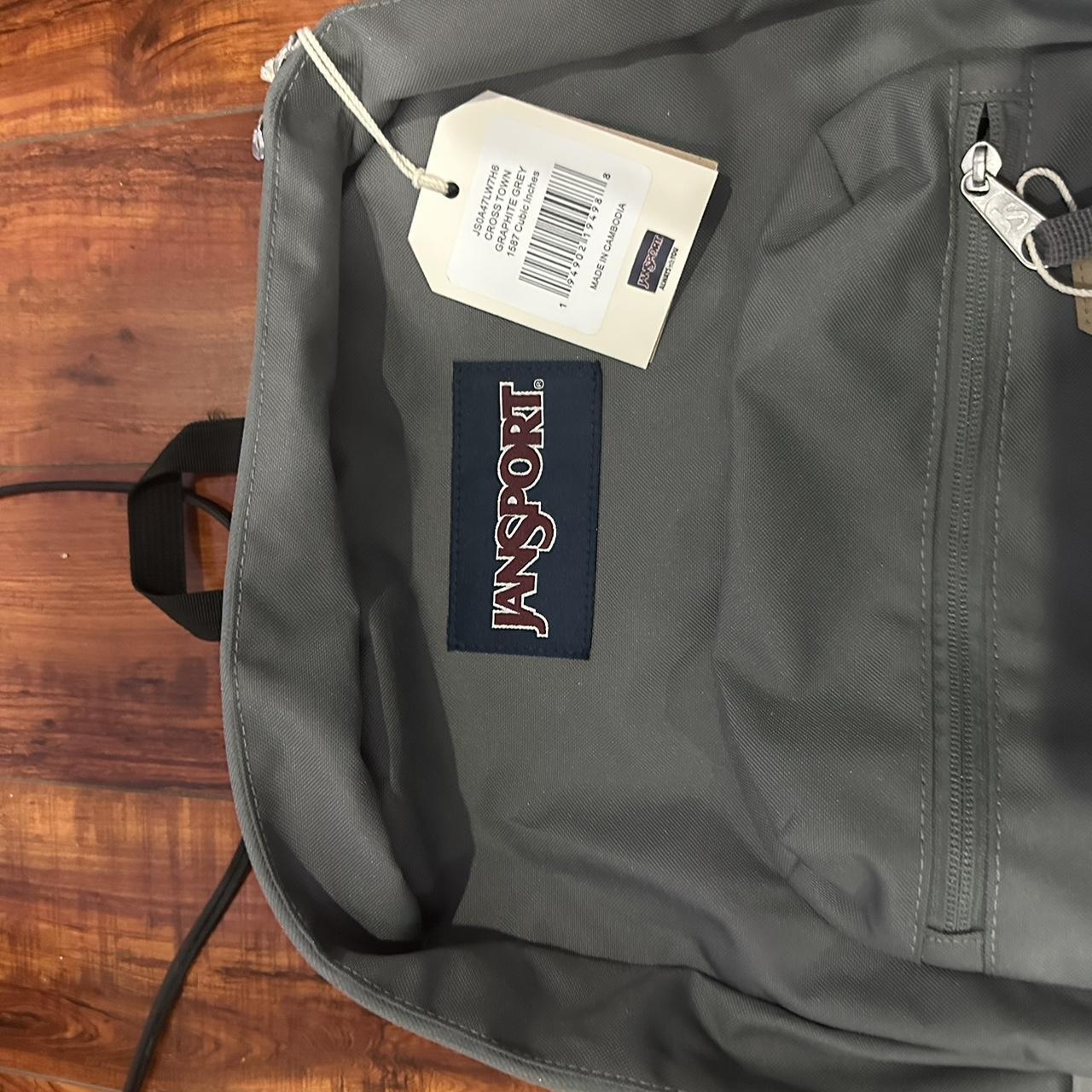 Jan-sport backpack #grey #backpack #back to... - Depop