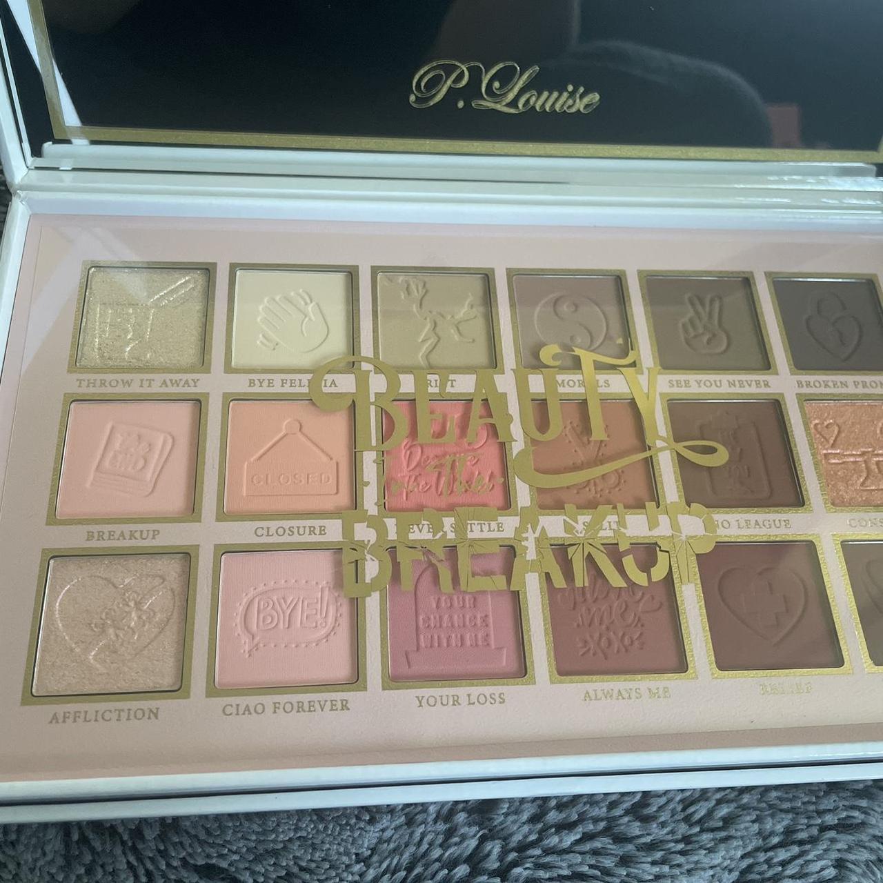 *UNRELEASED* PLOUISE BEAUTY & hotsell BREAKUP Eyeshadow Palette