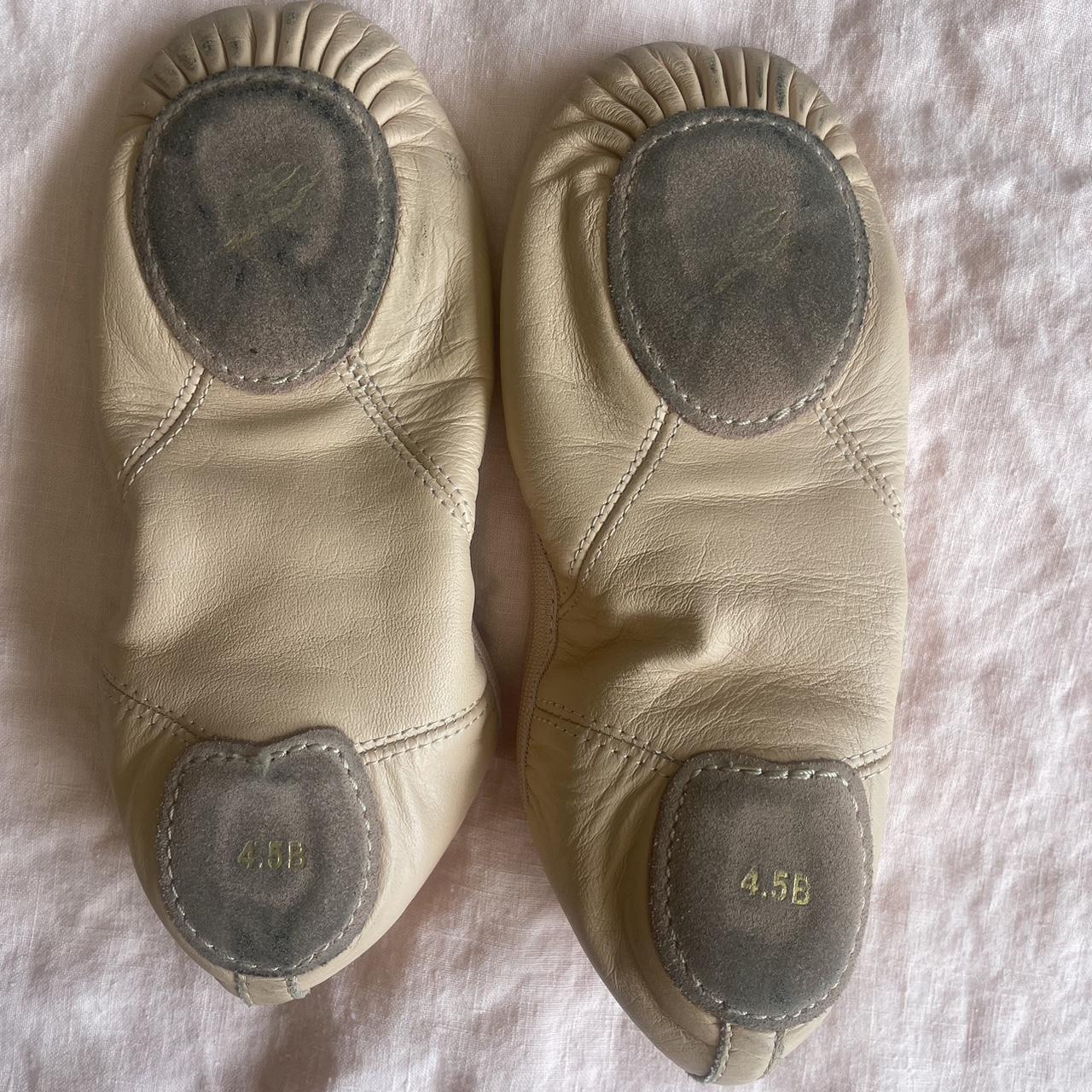 tan ballet shoes