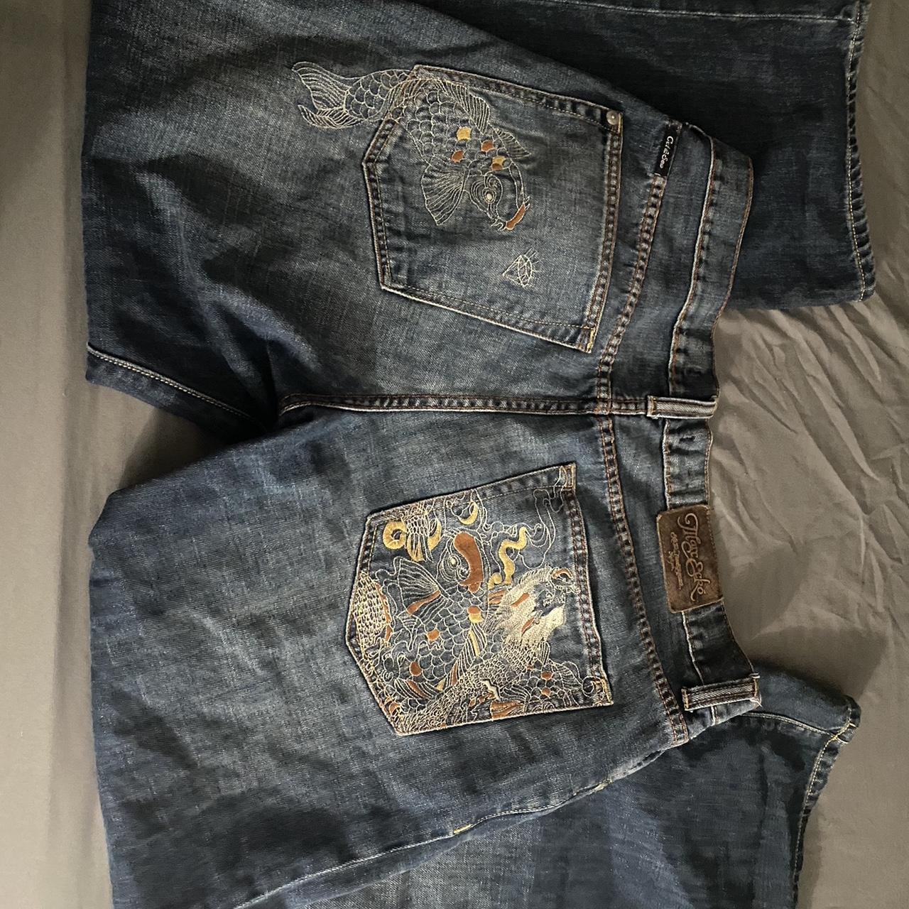 Unique pocket designs I barely wore Marc ecko jeans... - Depop