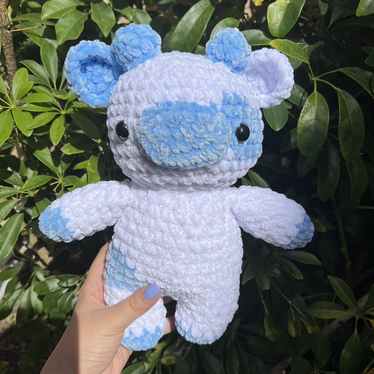 Blue baby cow🐮💙 Very soft customizable plushy:) 10... - Depop