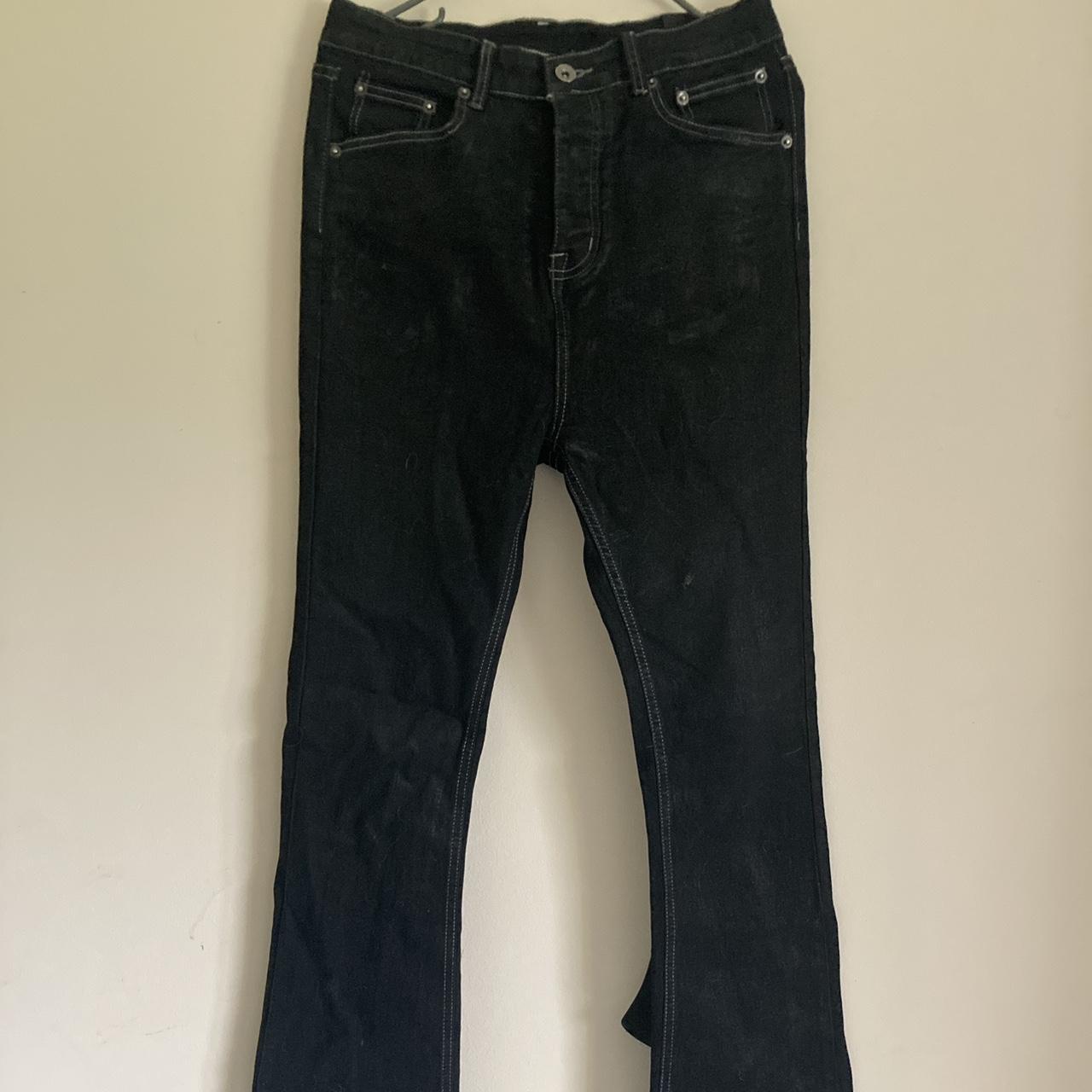Rick Owens DRKSHDW Waxed Detroit cut denim pm | Depop Rick Owens DRKSHDW Waxed Detroit cut denim pm | Depop