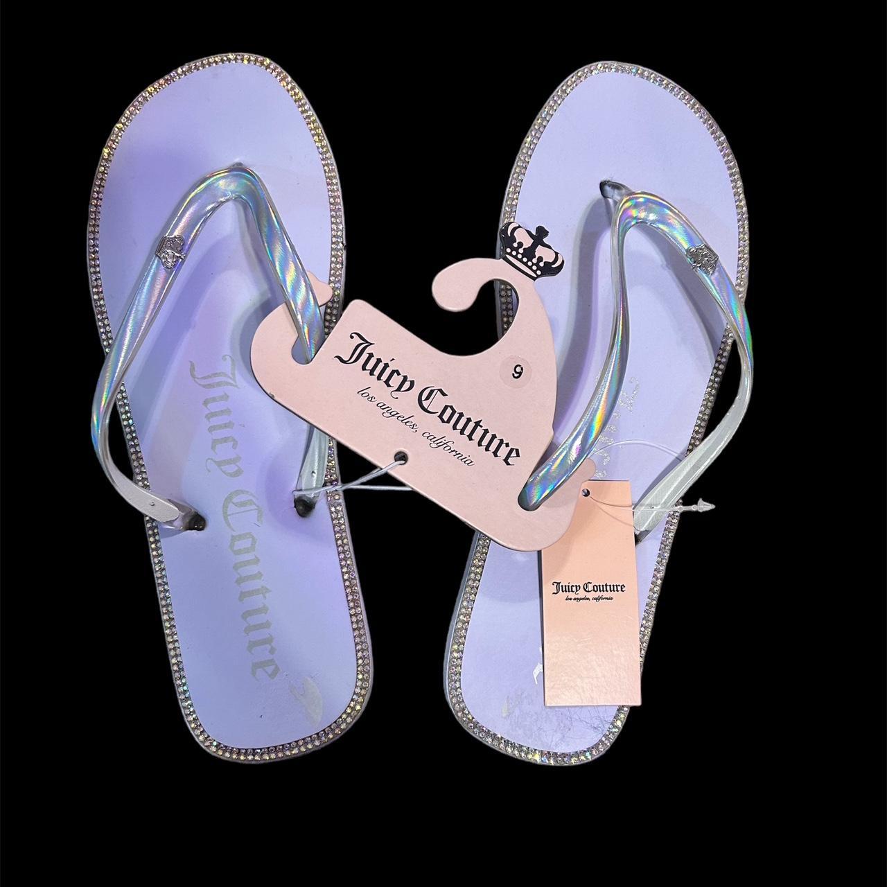 Iridescent discount flip flops