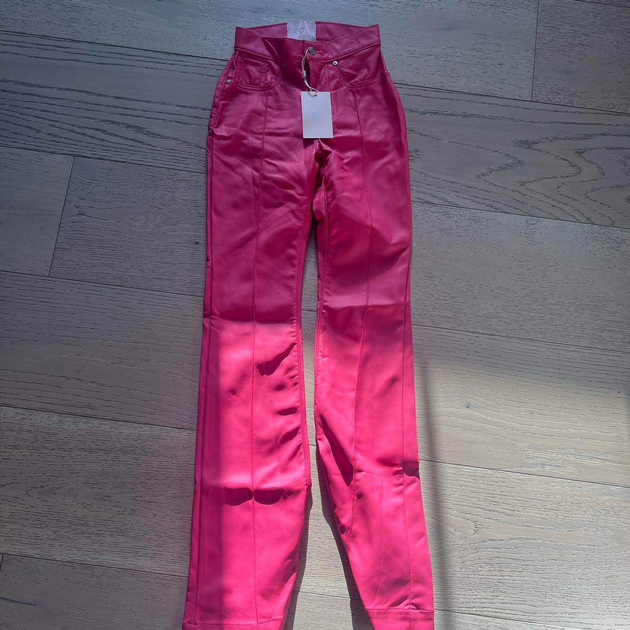 Pink revice denim pants Depop