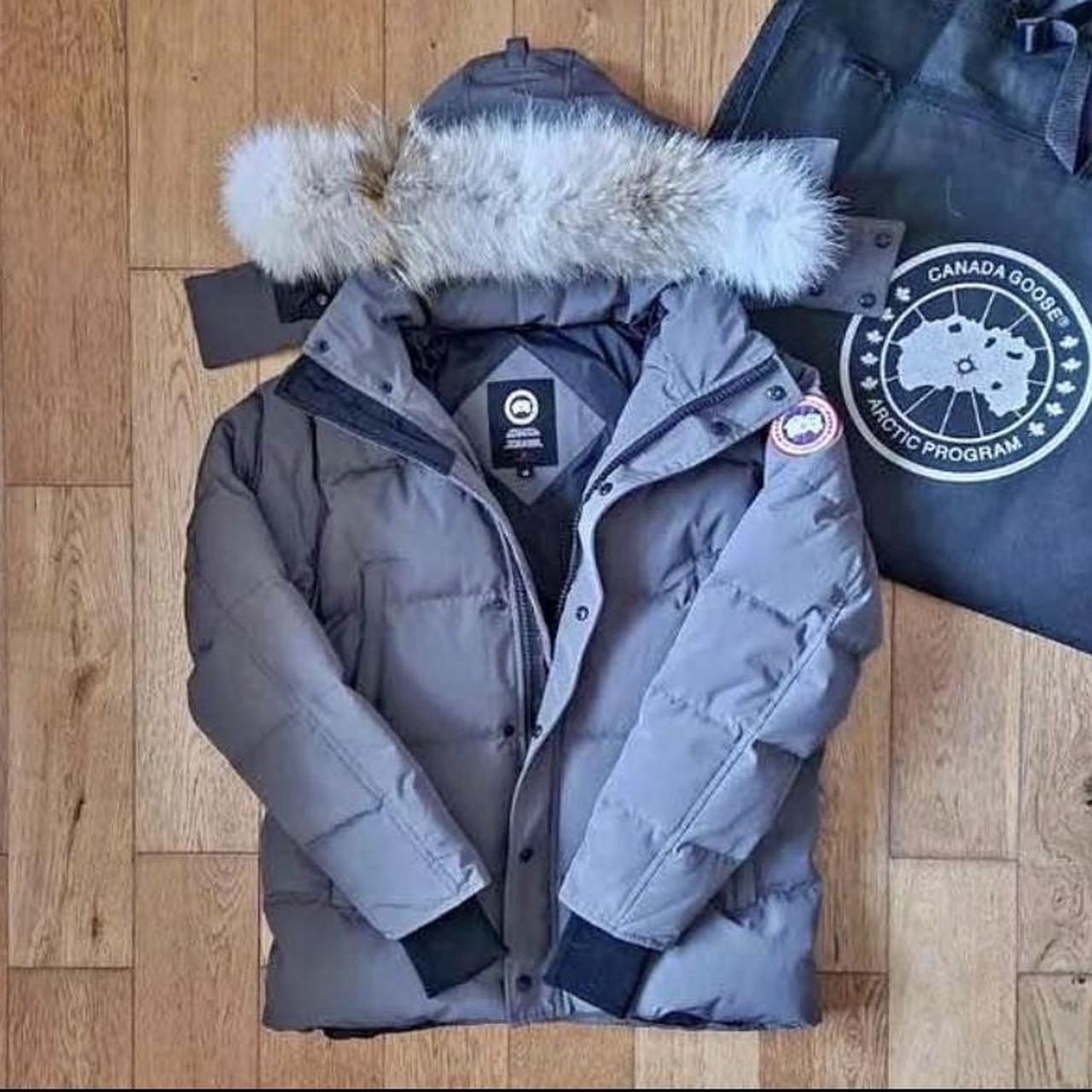 Mens canada goose jacket grey on sale