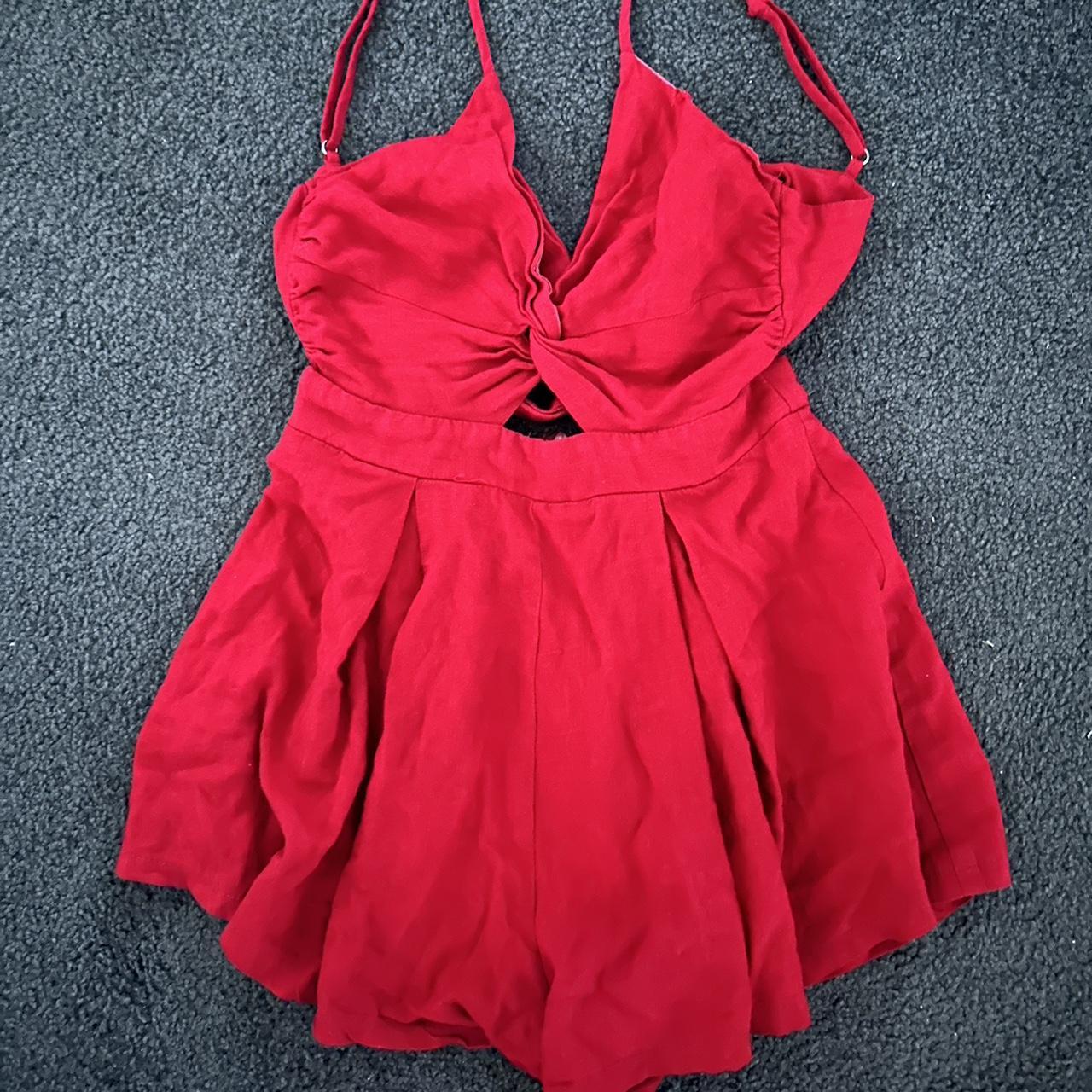 Showpo red sale jumpsuit