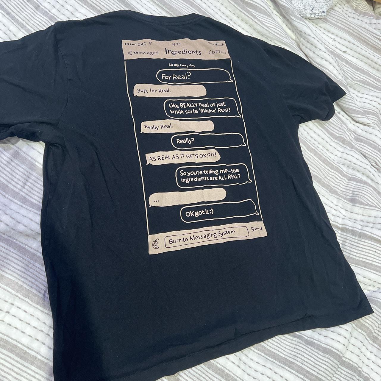 CHIPOTLE T-SHIRT X-LARGE One of the most popular... - Depop