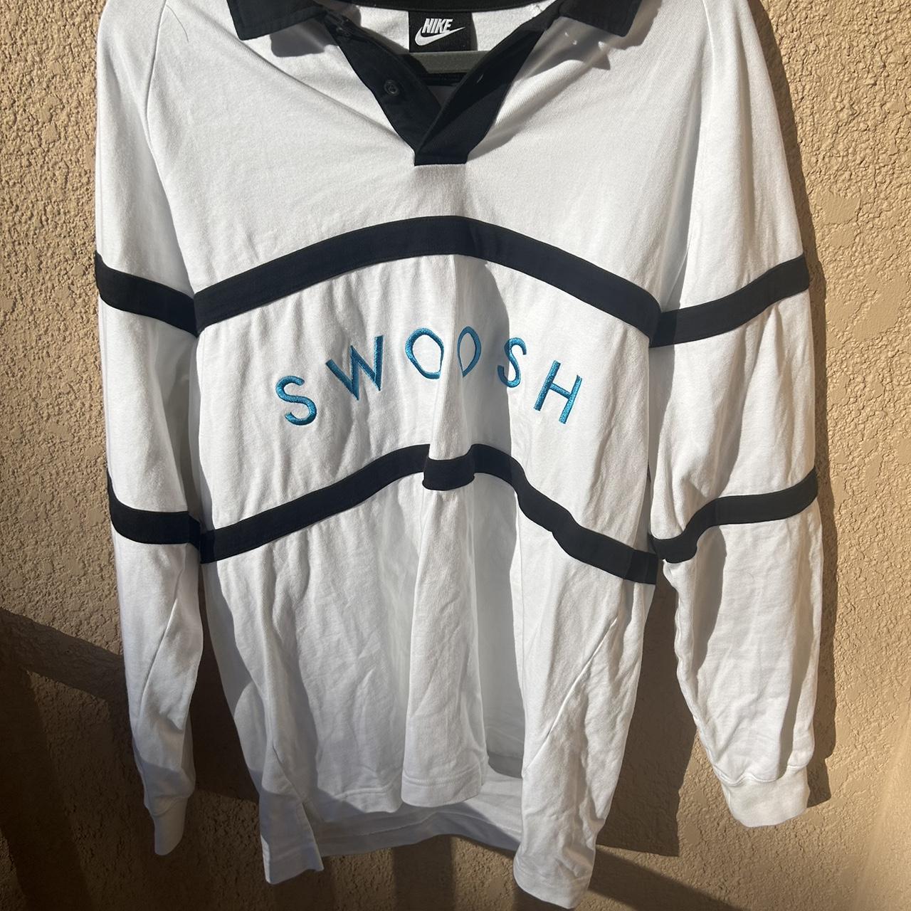 swoosh rugby shirt