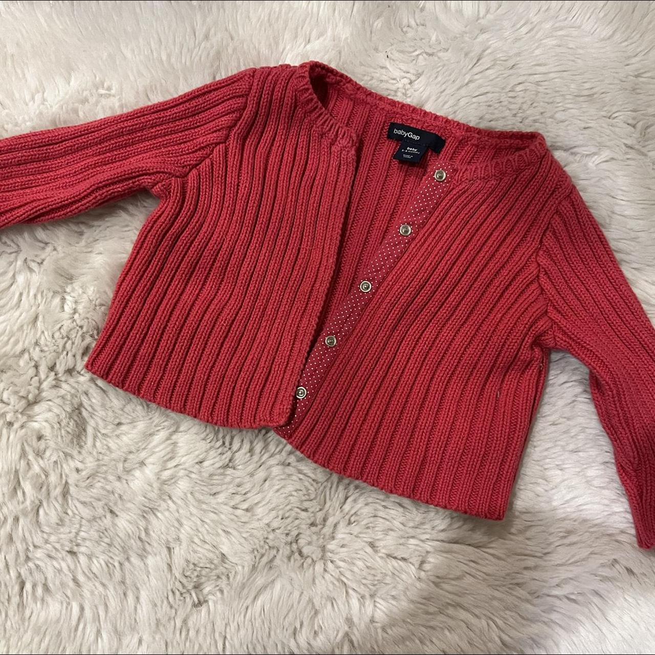 Baby girl gap pink sweater , size 36 months Depop