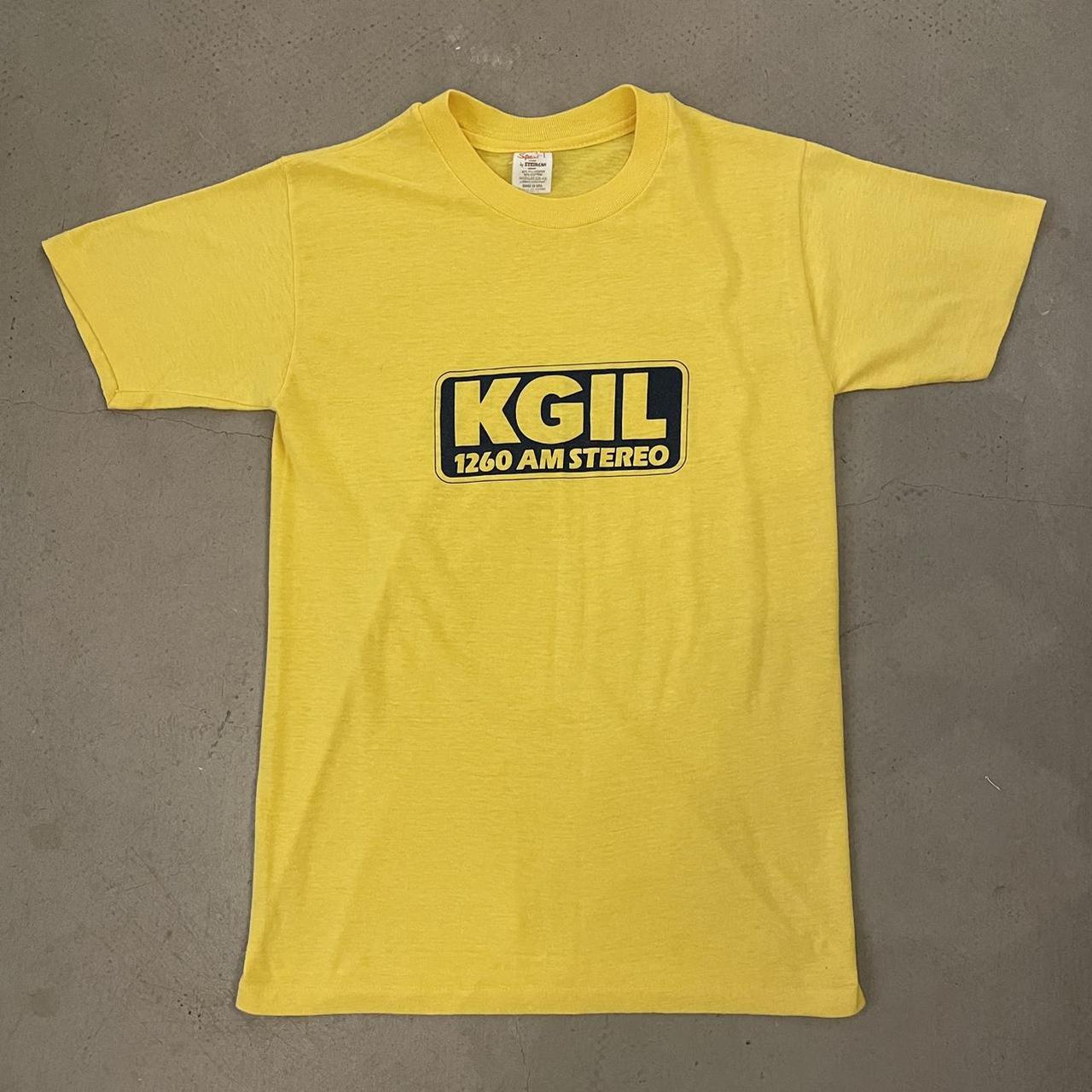 KGIL 1260 AM STERO T-SHIRT Medium 17” pit to pit... - Depop