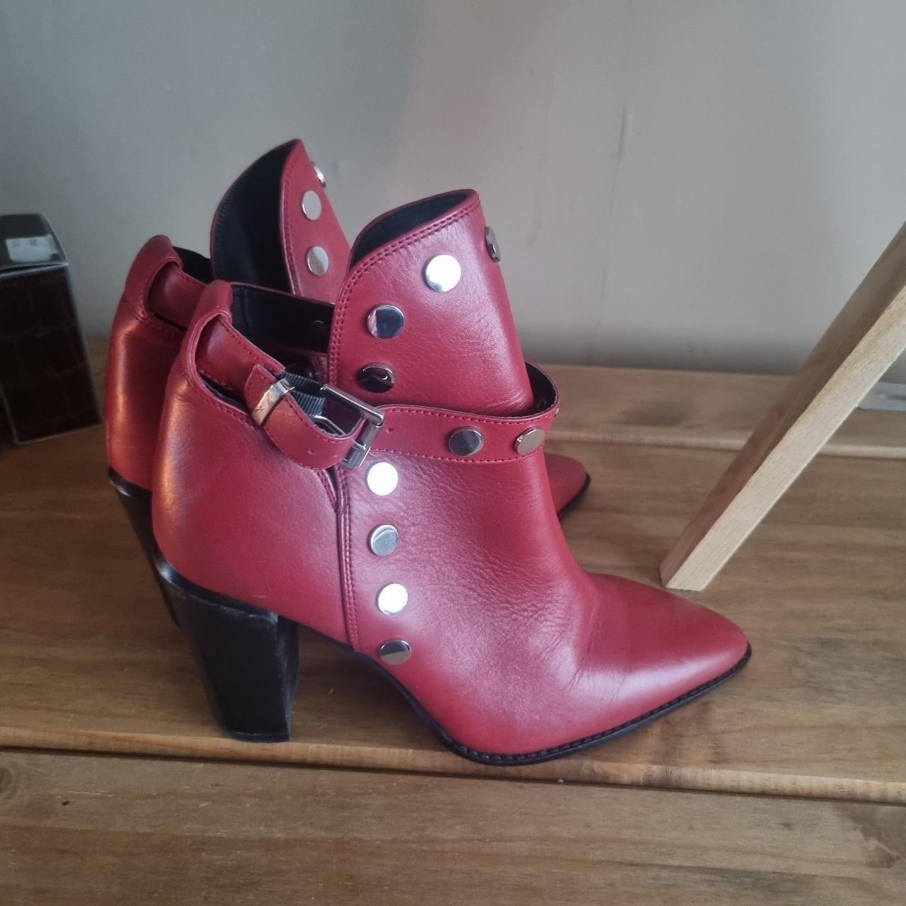 Bronx red boots best sale