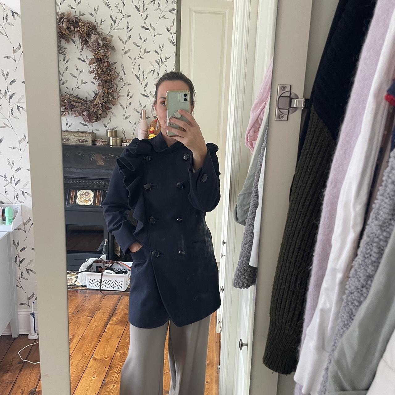 French connection navy coat best sale