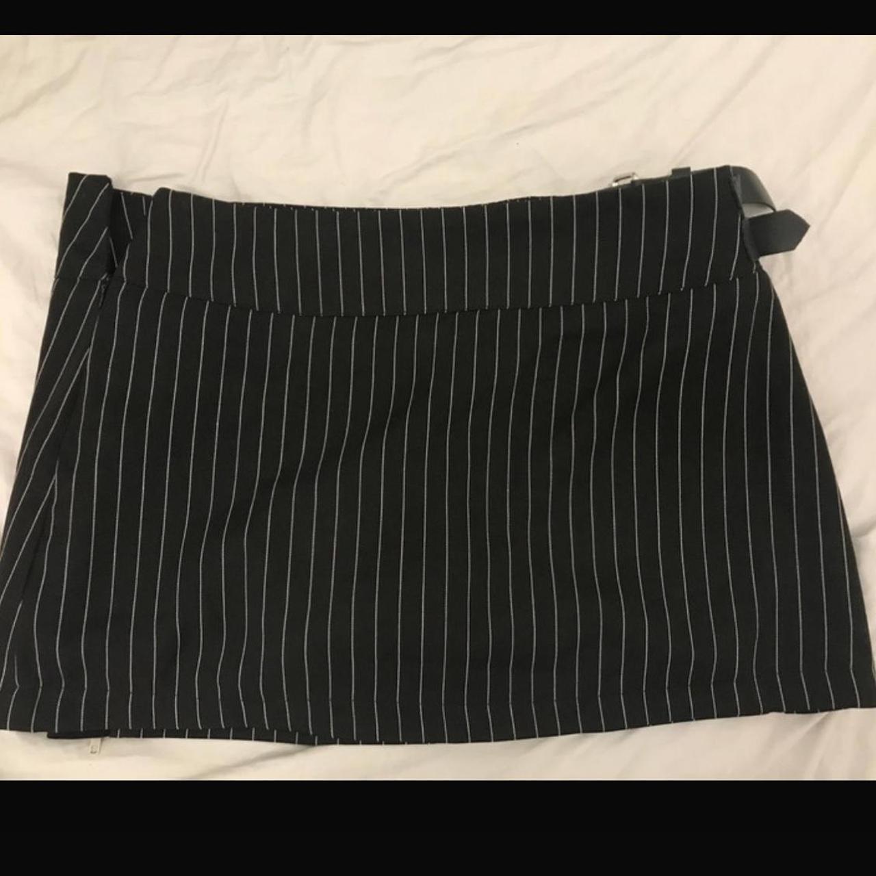 black mini skirt emoalternativey2k Depop
