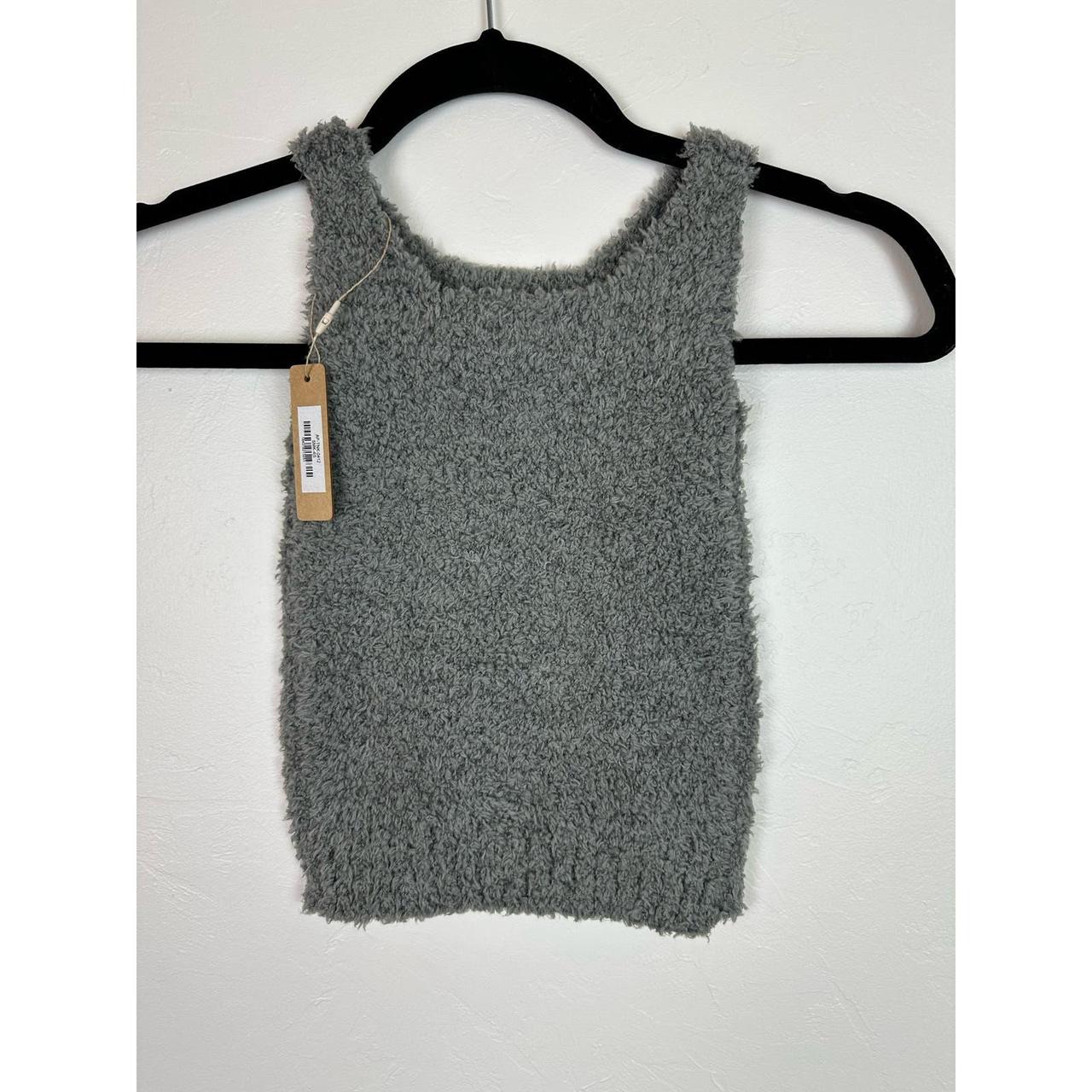 NWT SKIMS KIDS COZY TANK IN SMOKE 6/7 Youth retail:... - Depop