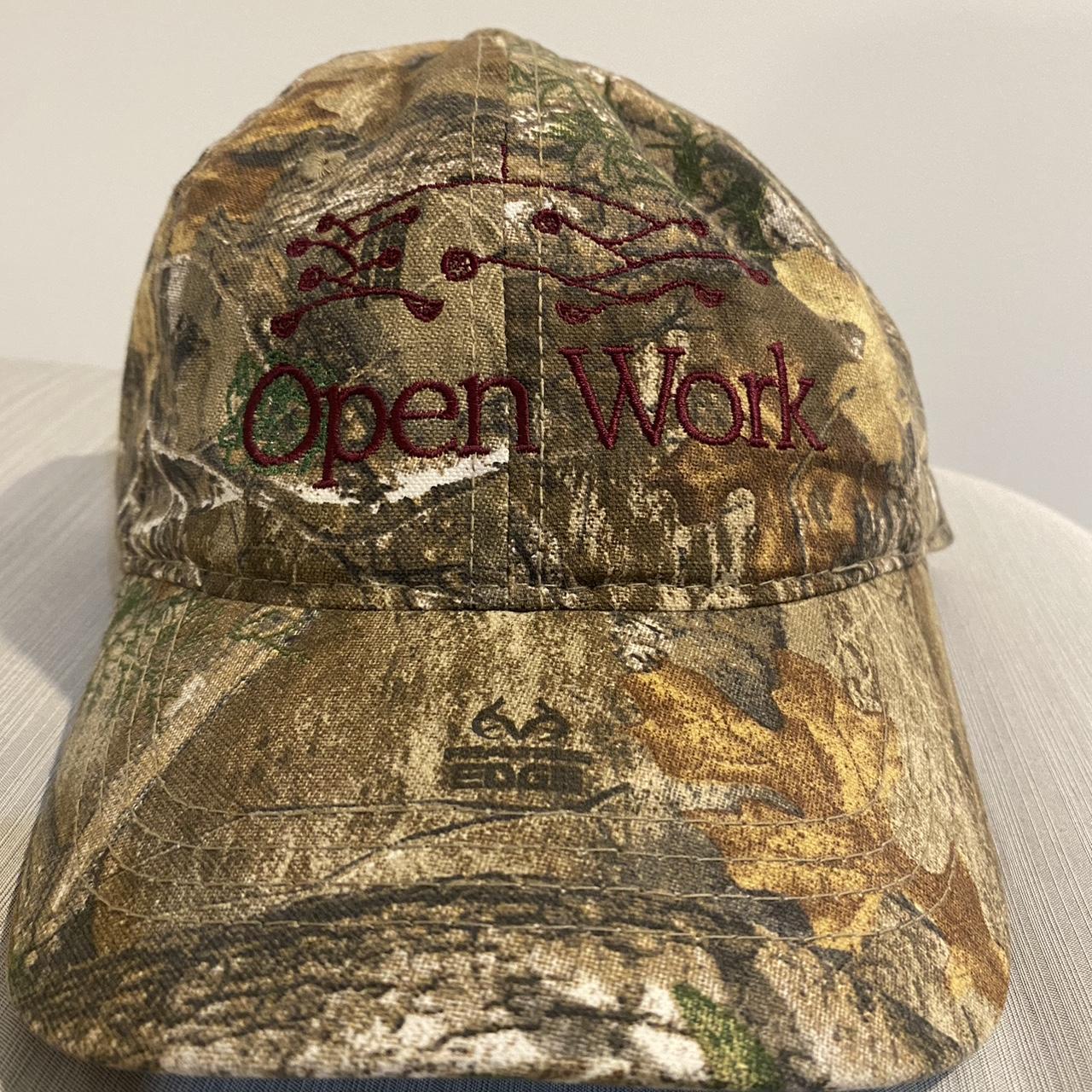 BOOTBOYZBIZ Open Work realtree camo hat worn maybe... - Depop