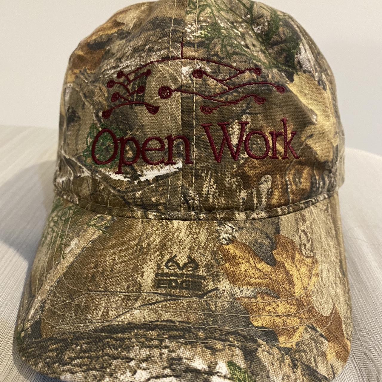 BOOTBOYZBIZ Open Work realtree camo hat worn maybe... - Depop