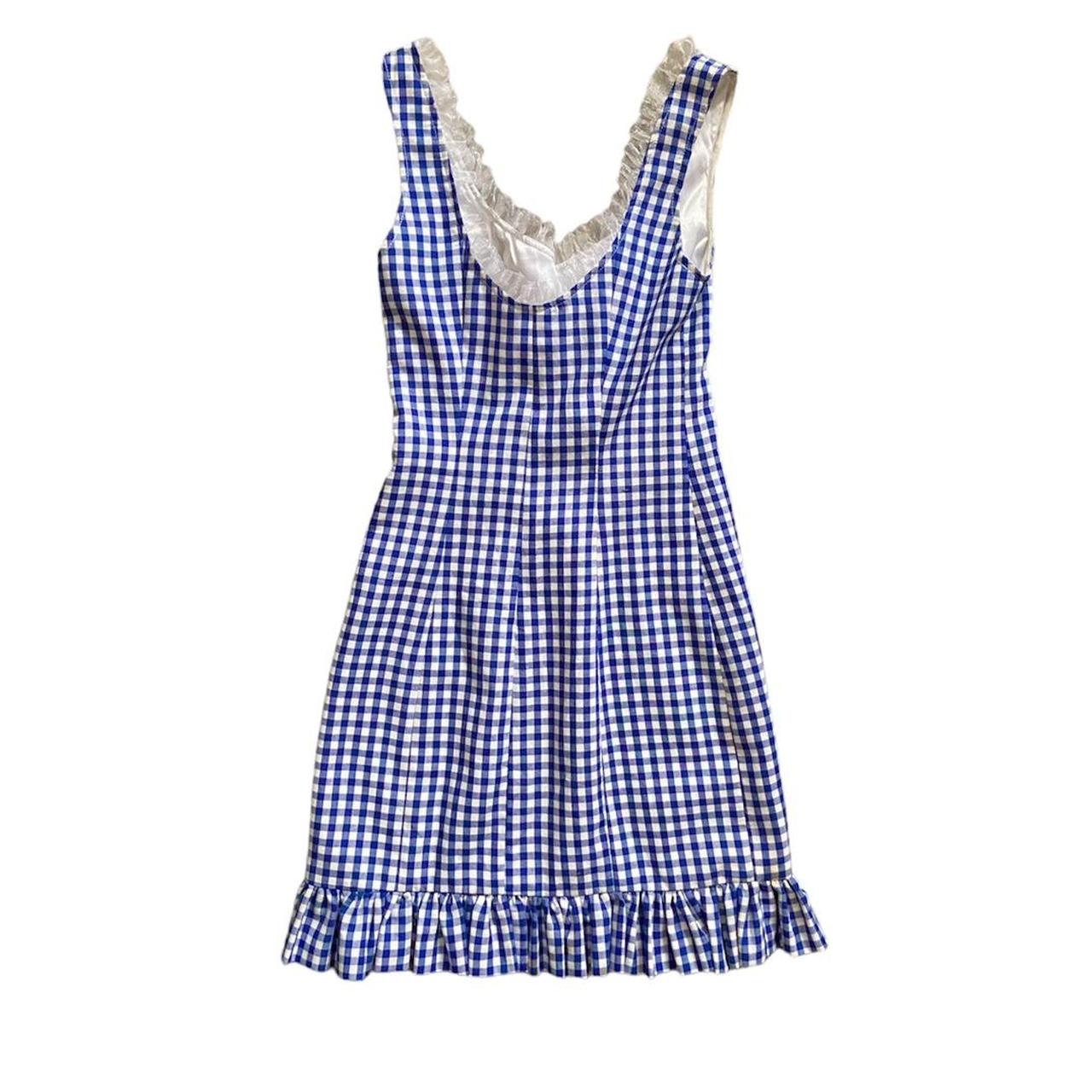Daisy Daisy TV gingham dress with frilly trim... Depop