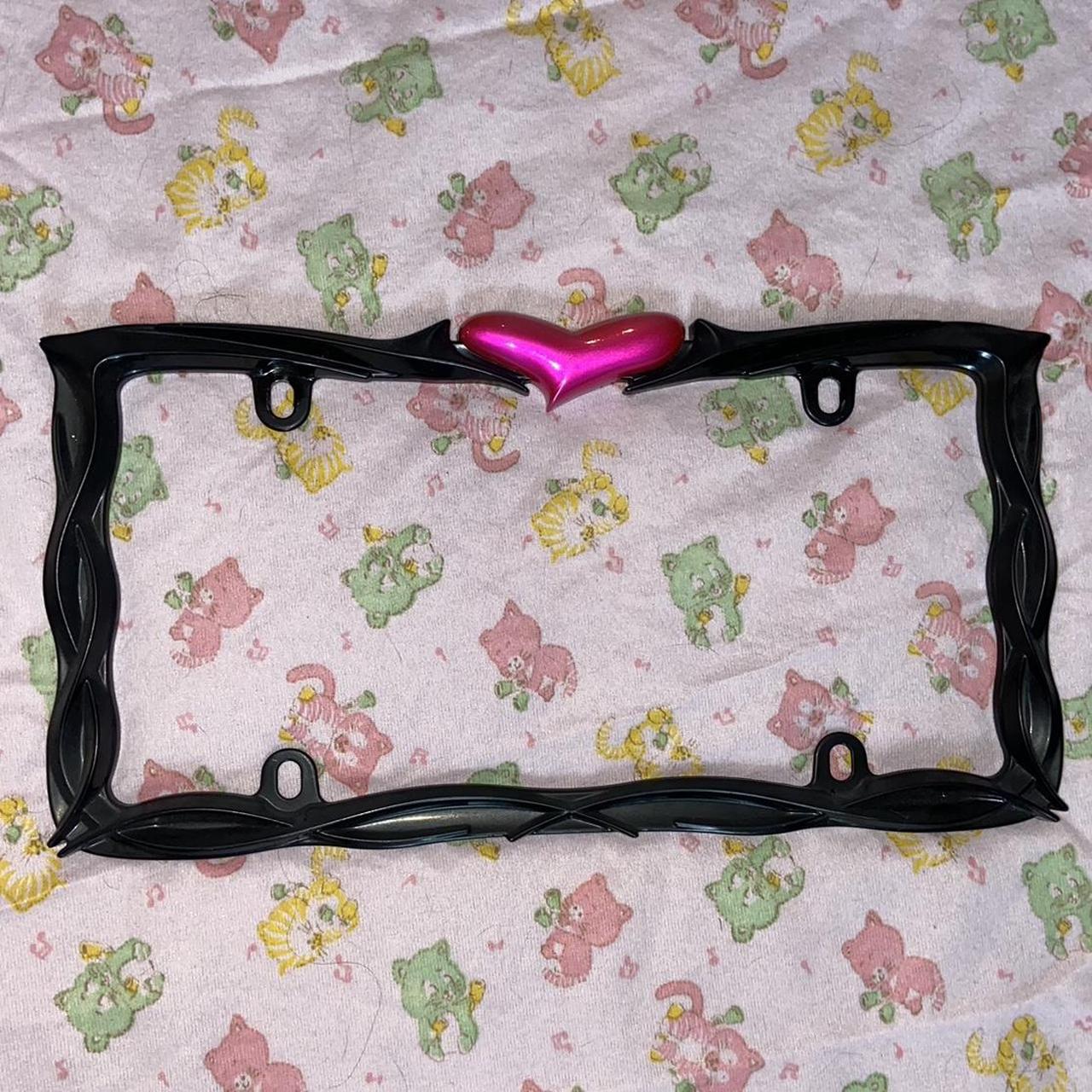 Super cute Y2K license plate frame for your car!... Depop